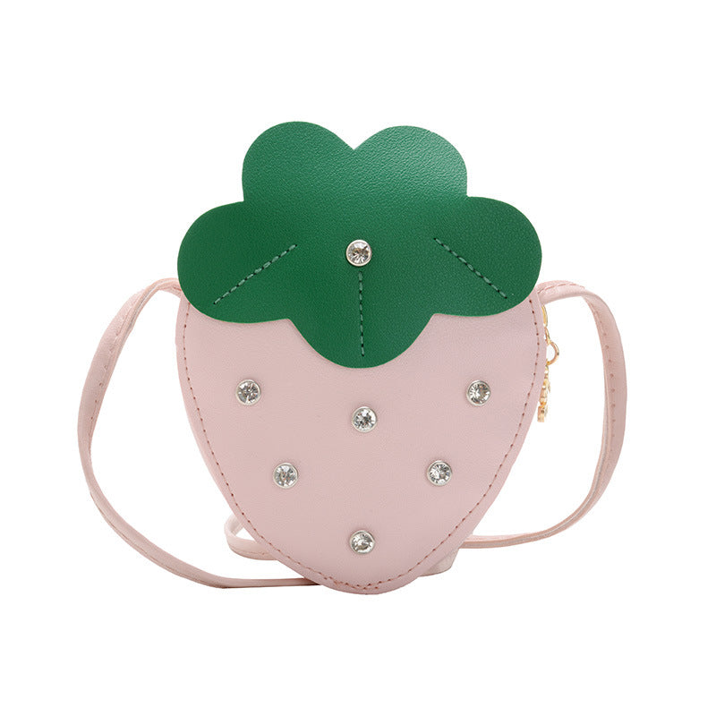 （Pre Order）Girls Spring&Summer Strawberry Shape Crossbody Bag