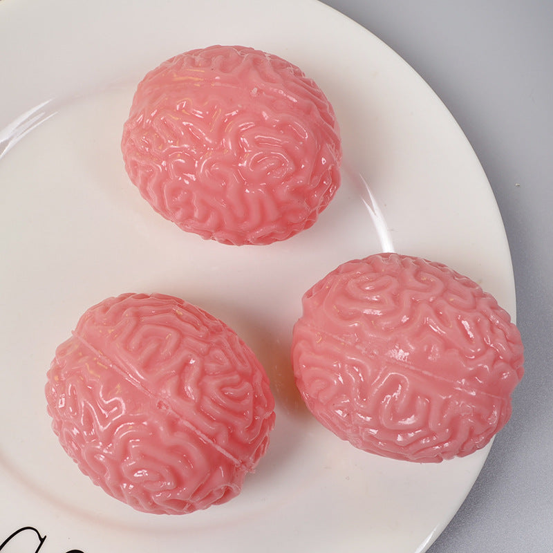 （Pre Order）Squishy Squeeze Halloween Brain Toy