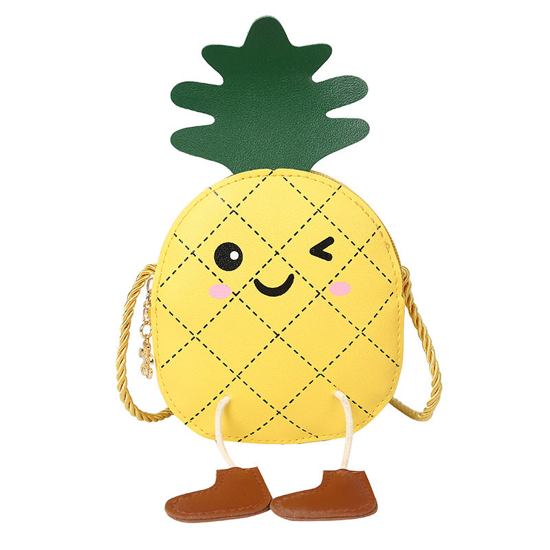 （Pre Order）Girls Spring&Summer Pineapple Shape Crossbody Bag