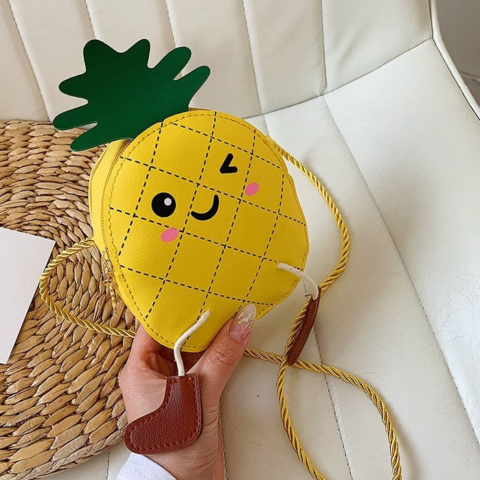 （Pre Order）Girls Spring&Summer Pineapple Shape Crossbody Bag