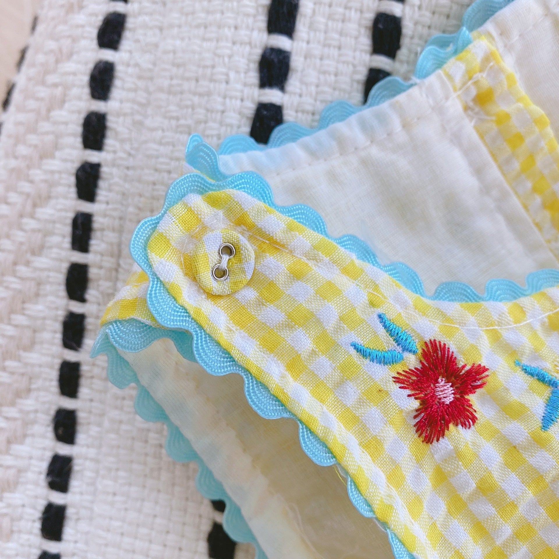 （In Production）Girls Spring&Summer Goose Applique Cotton Dress