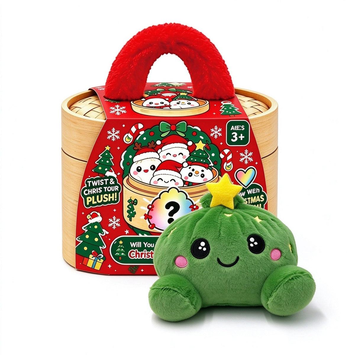（Pre Order）Christmas Plush Mystery Box Gift Set with Basket