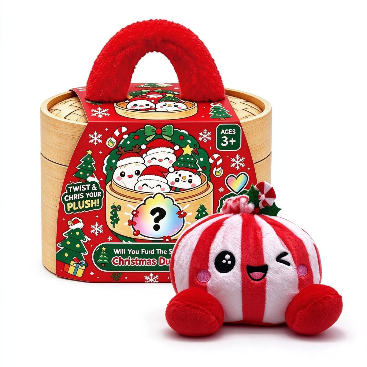 （Pre Order）Christmas Plush Mystery Box Gift Set with Basket