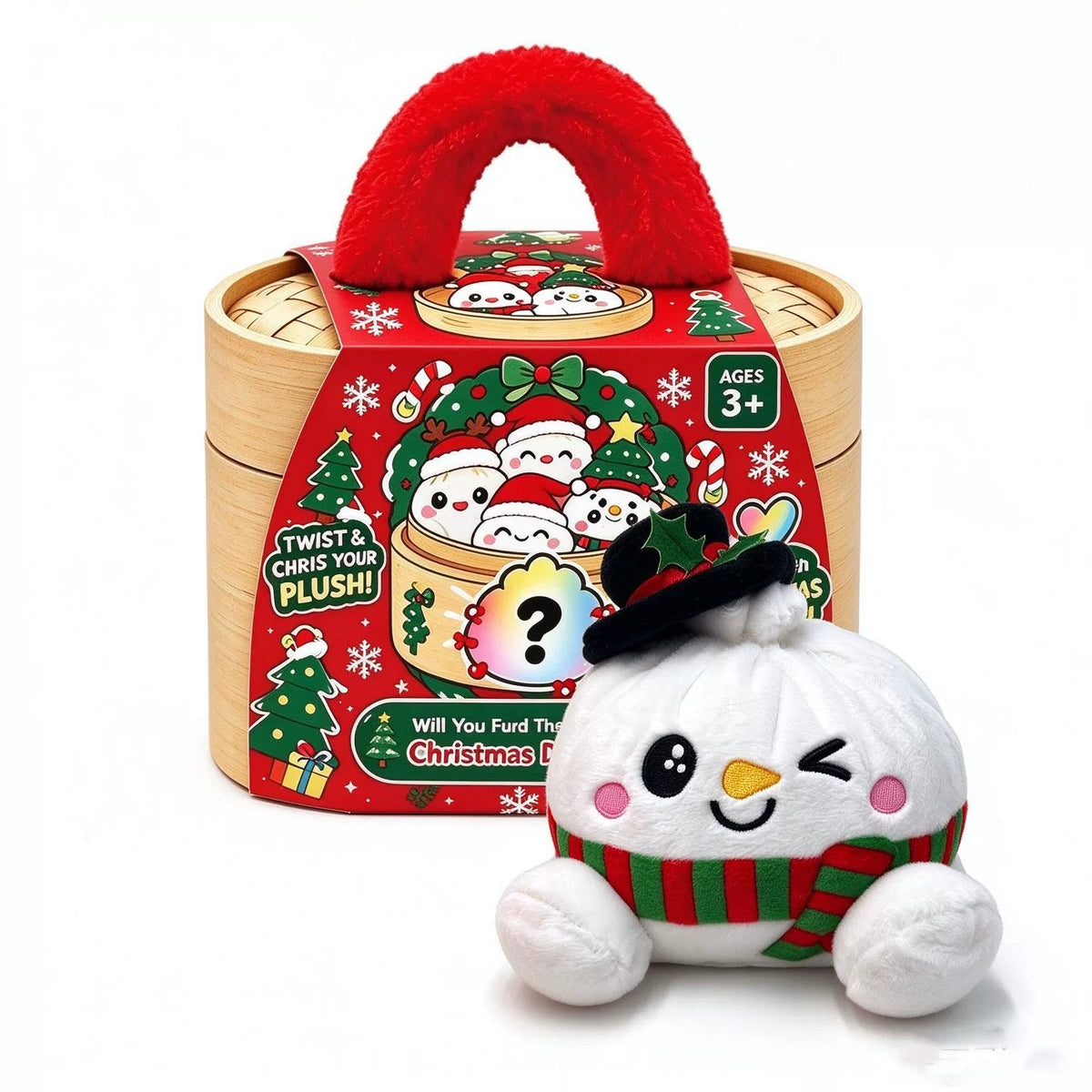 （Pre Order）Christmas Plush Mystery Box Gift Set with Basket