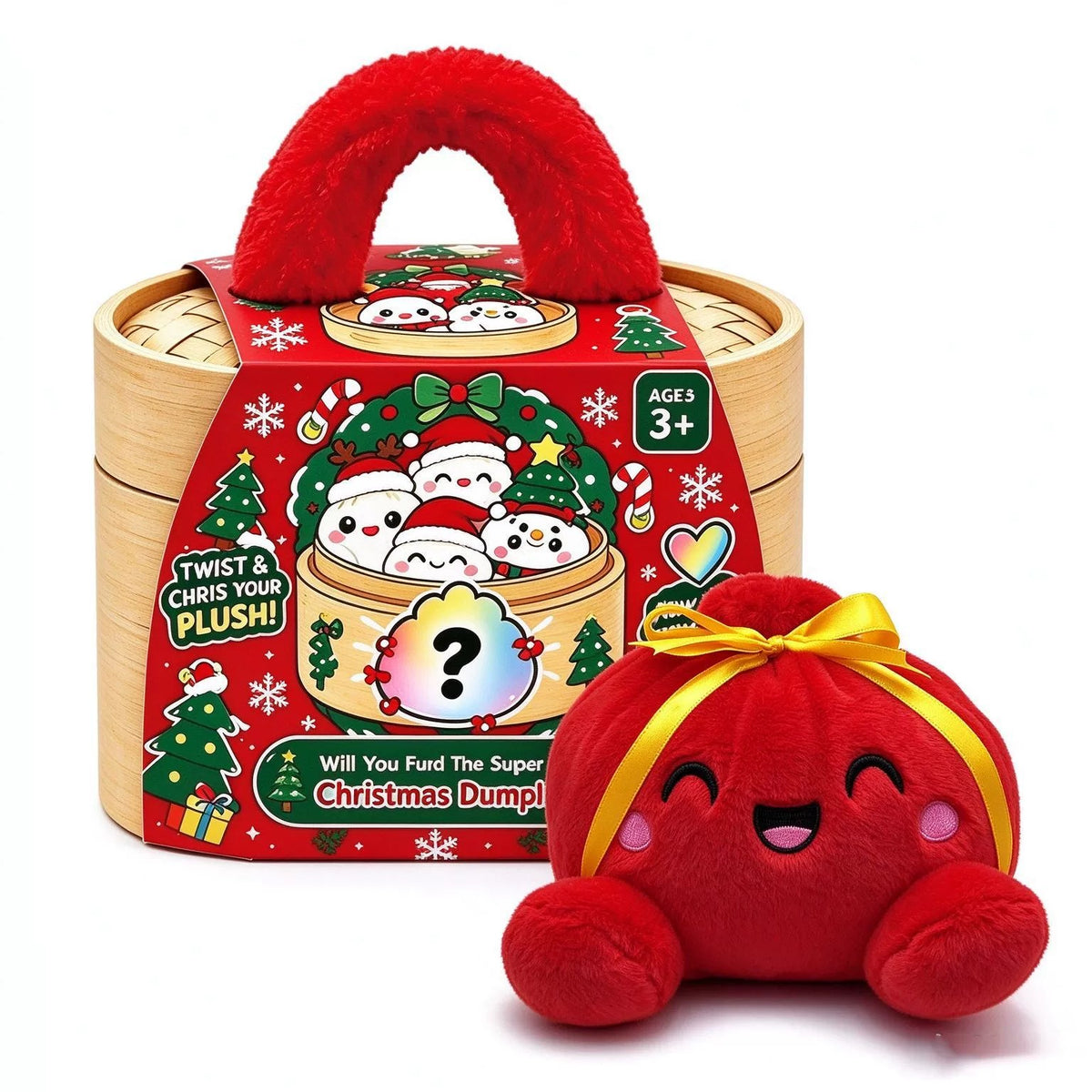 （Pre Order）Christmas Plush Mystery Box Gift Set with Basket