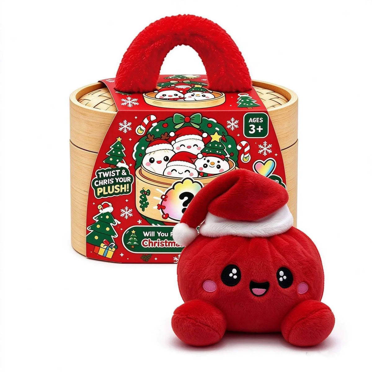 （Pre Order）Christmas Plush Mystery Box Gift Set with Basket