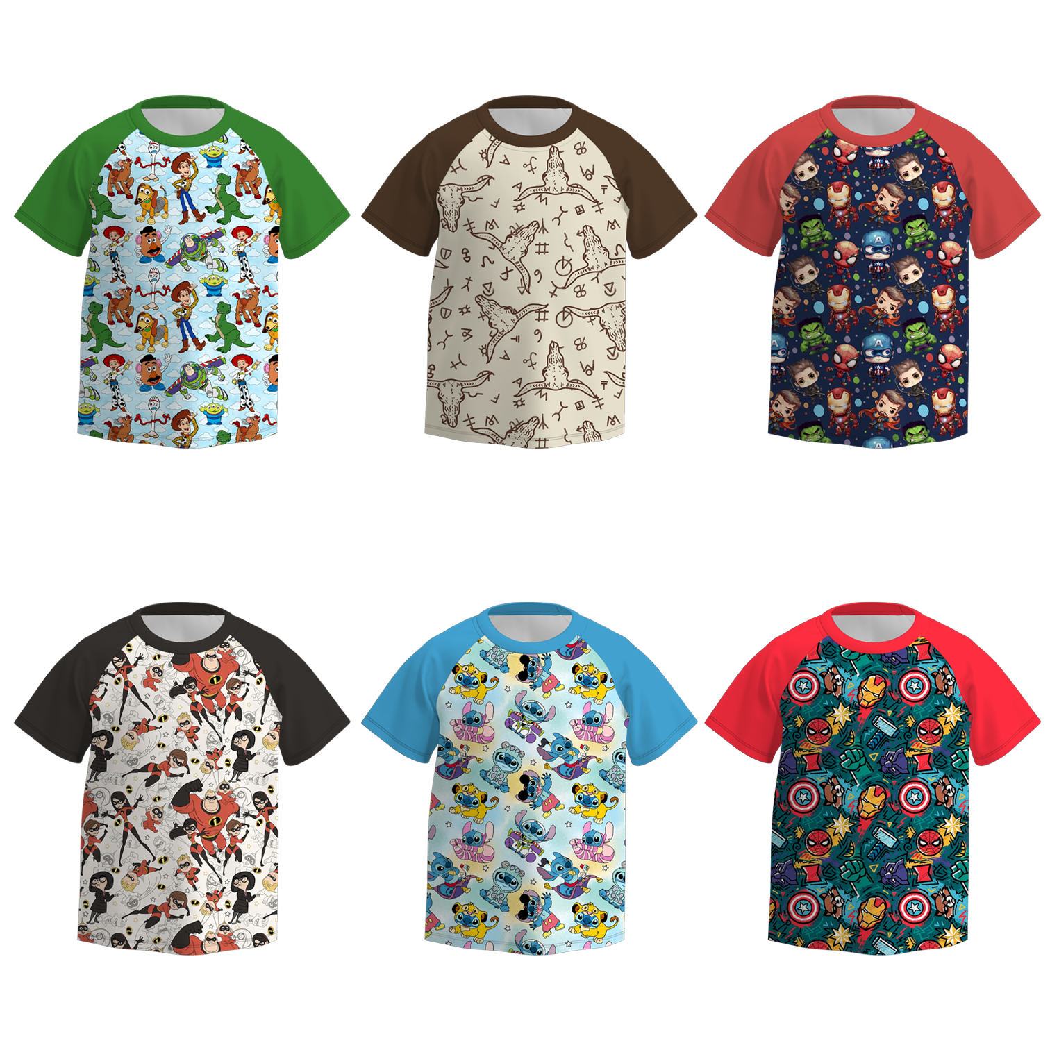 （Pre Order）Boys Spring and Summer Cartoon Print Top