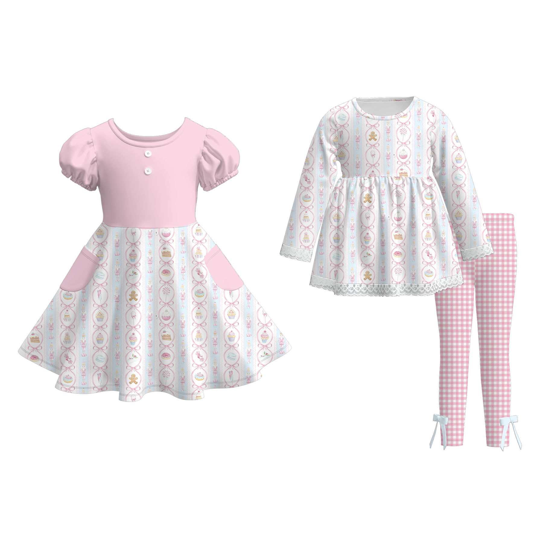（Pre Order）Sisters Christmas Print Dress&Set