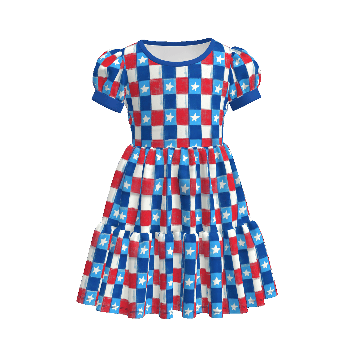 （Pre Order）Sisters Patriotic Print Dress＆Bloomer Set