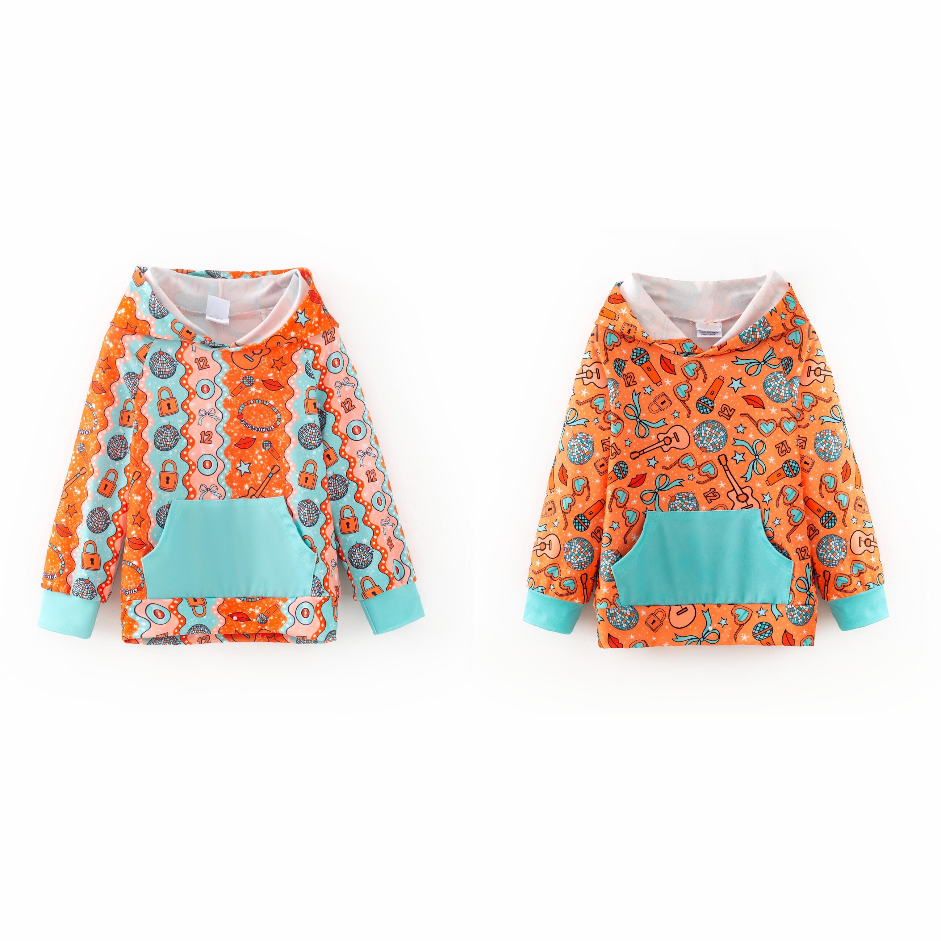 （Pre Order,Prepack Zone）Girls TS Print Hoodie（Mix Size）