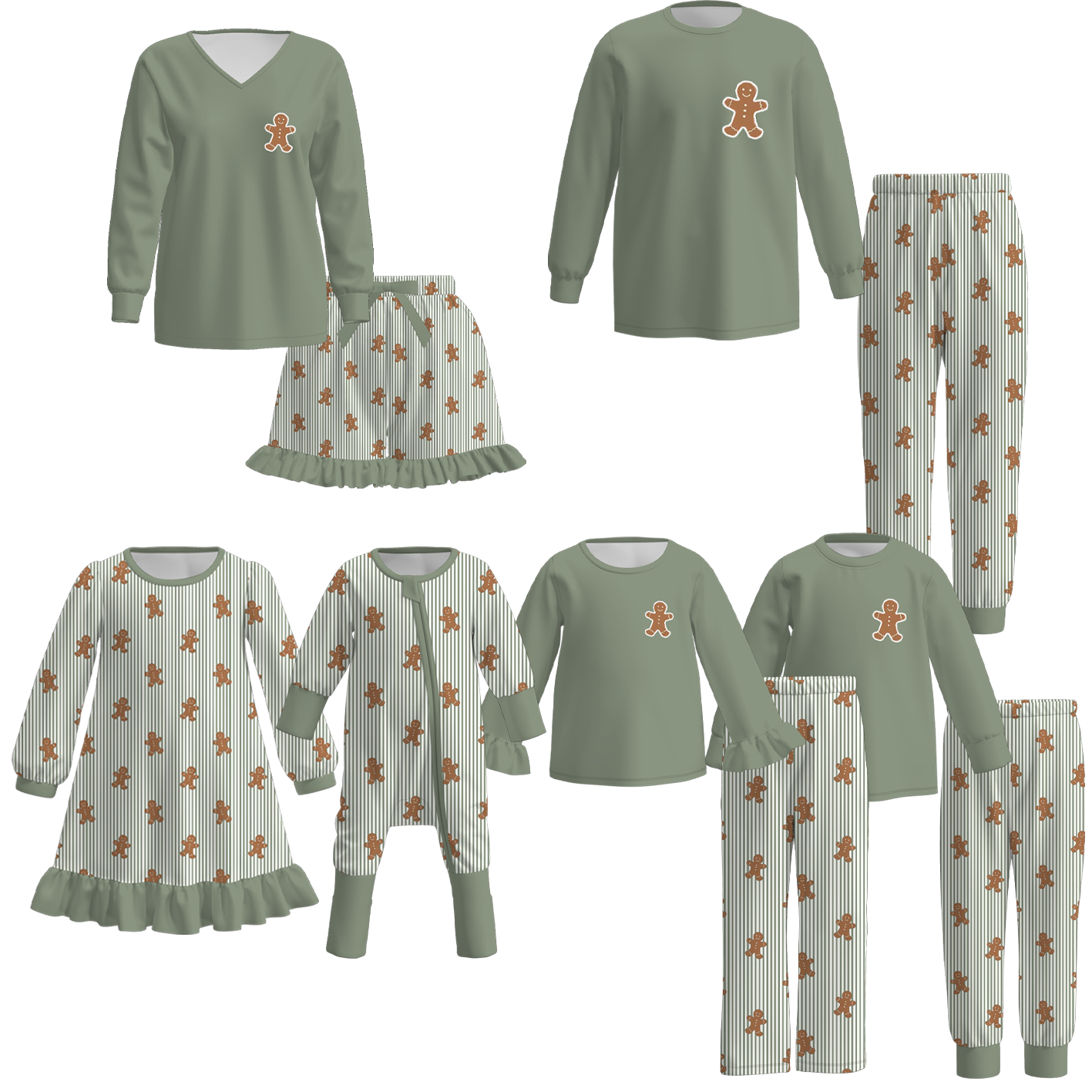 （Weekly Pre-Order）Family Christmas Print Dress,Set&Romper（Ends 9.6）