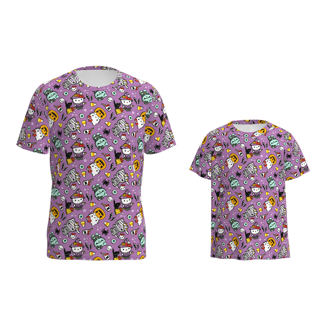 （Pre Order）Family Halloween Cartoon Print Top