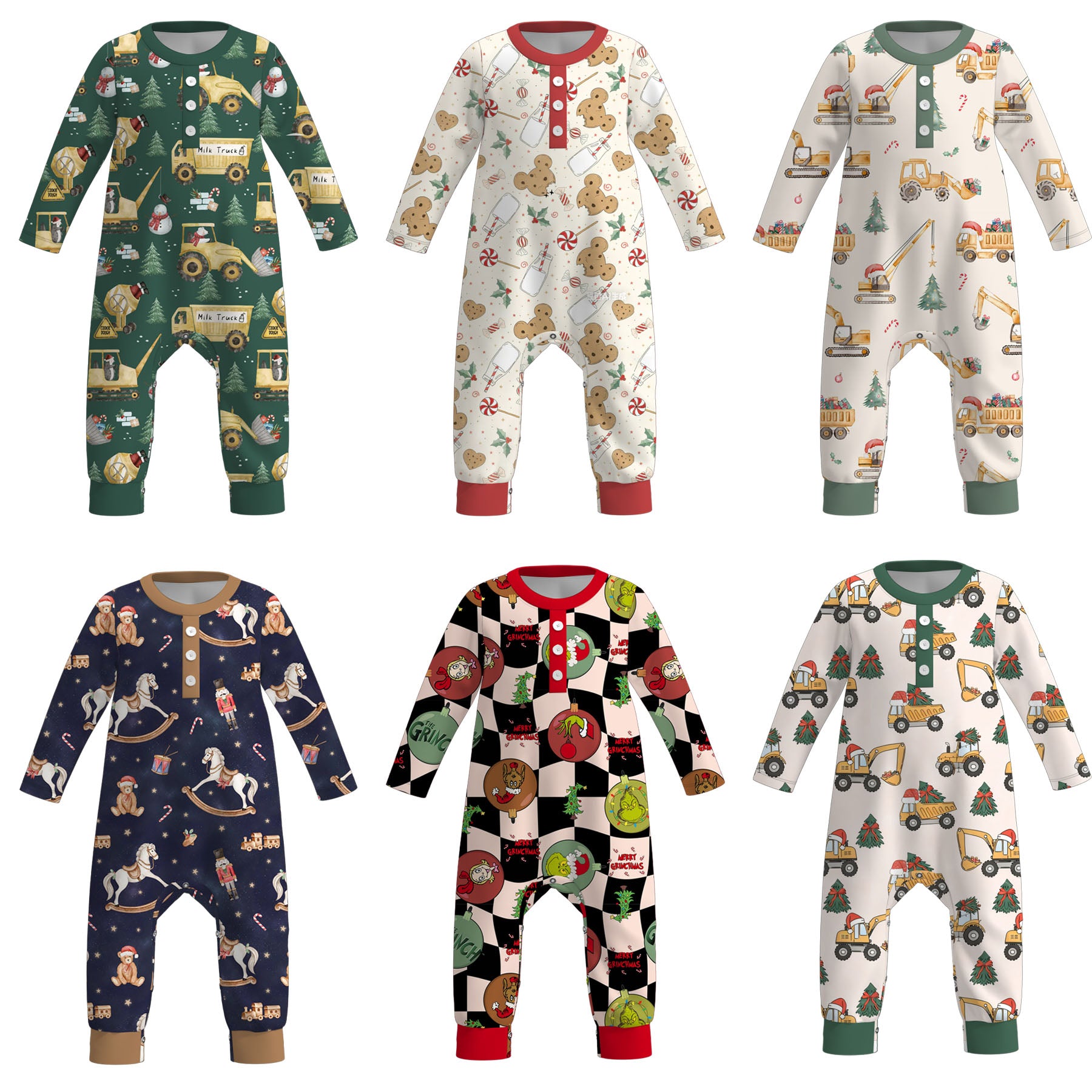 （Pre Order）Toddler Boys Fall Print Romper