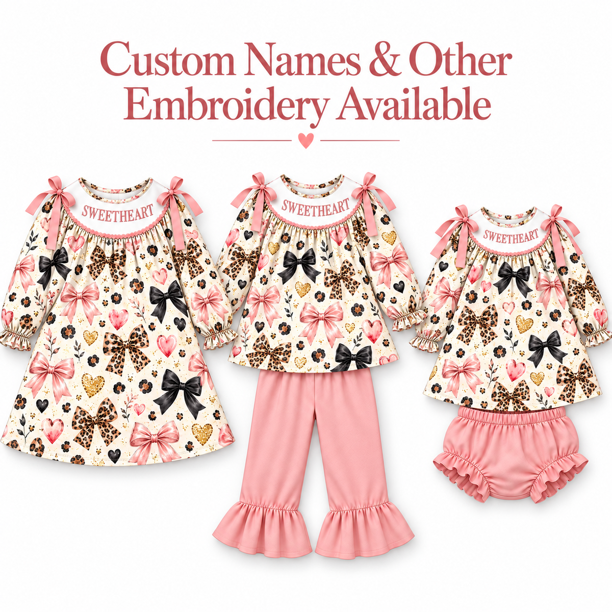 （Weekly Pre-Order）Sisters Spring&Summer Bow Embroidery Smocked Dress,Set&Romper（Ends 10.28）