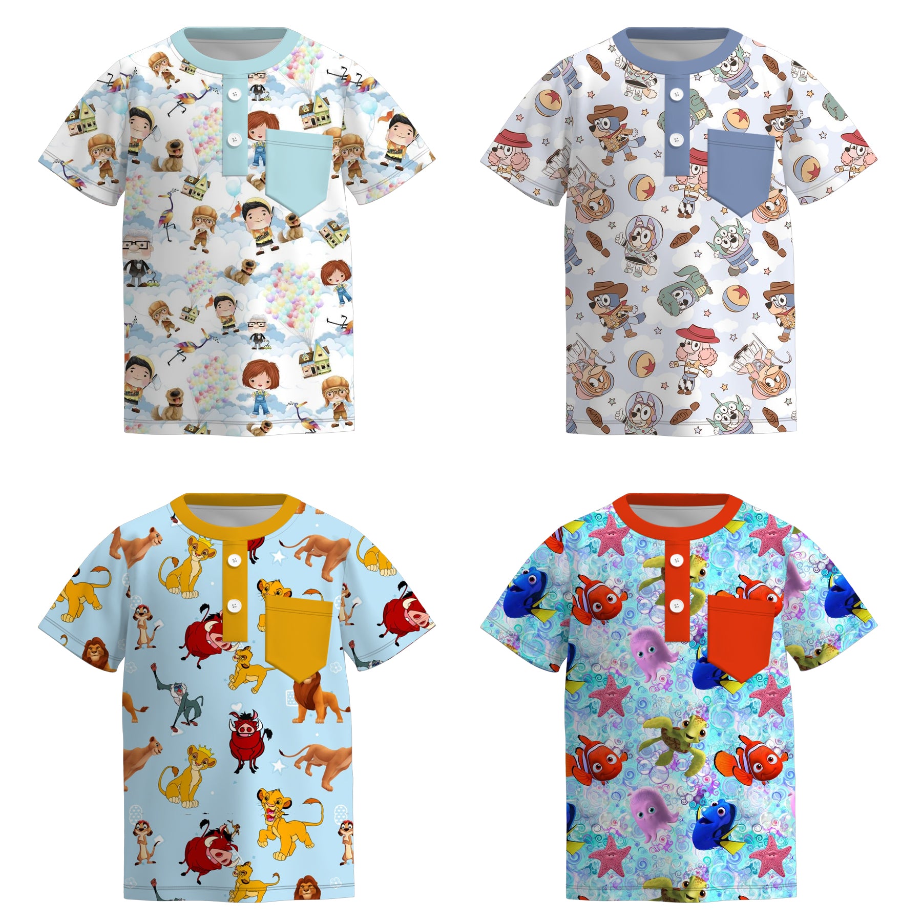 （Pre Order）Boys Spring and Summer Cartoon Print Top