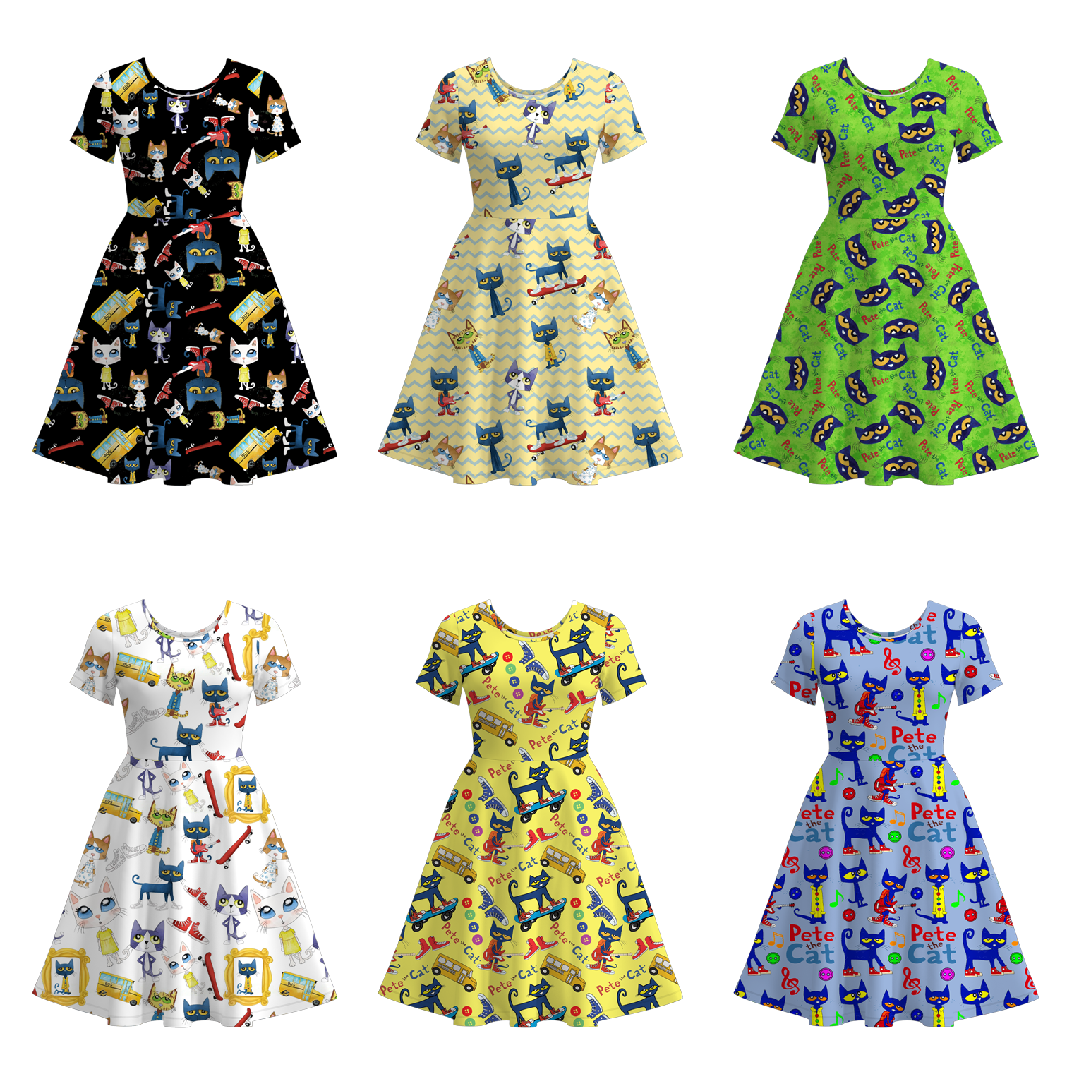 （Pre Order）Adults Fall Cartoon Print Dress