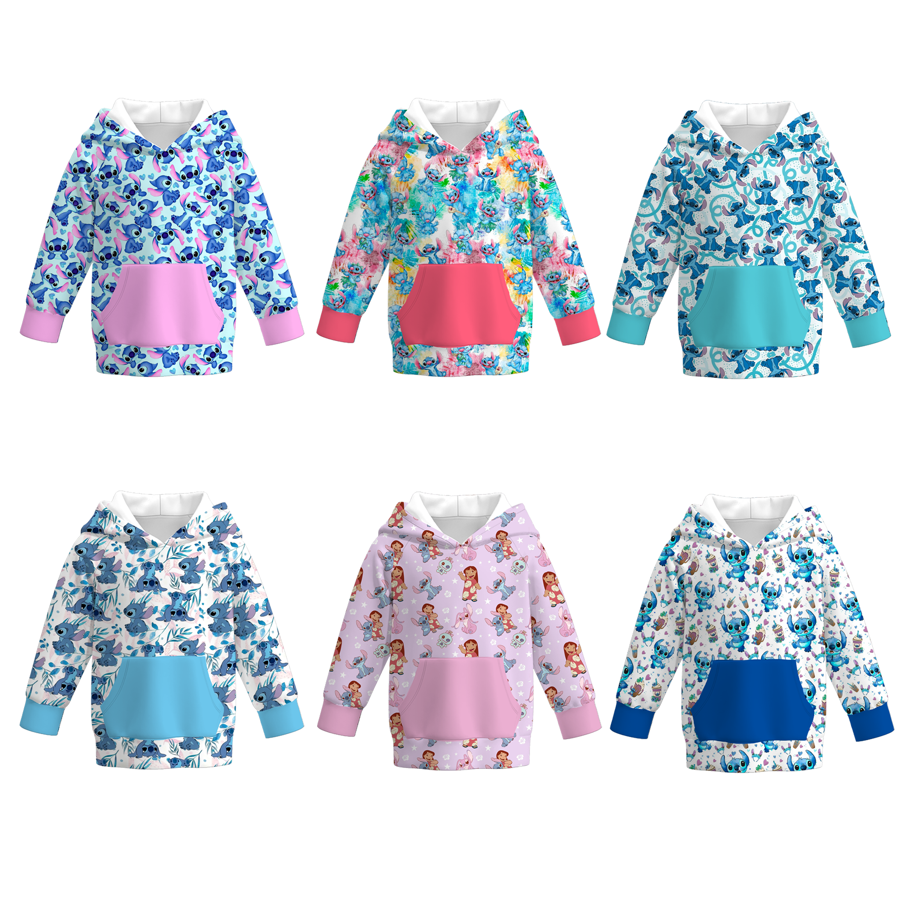 （Pre Order）Girls Fall&Winter Cartoon Print Hoodie