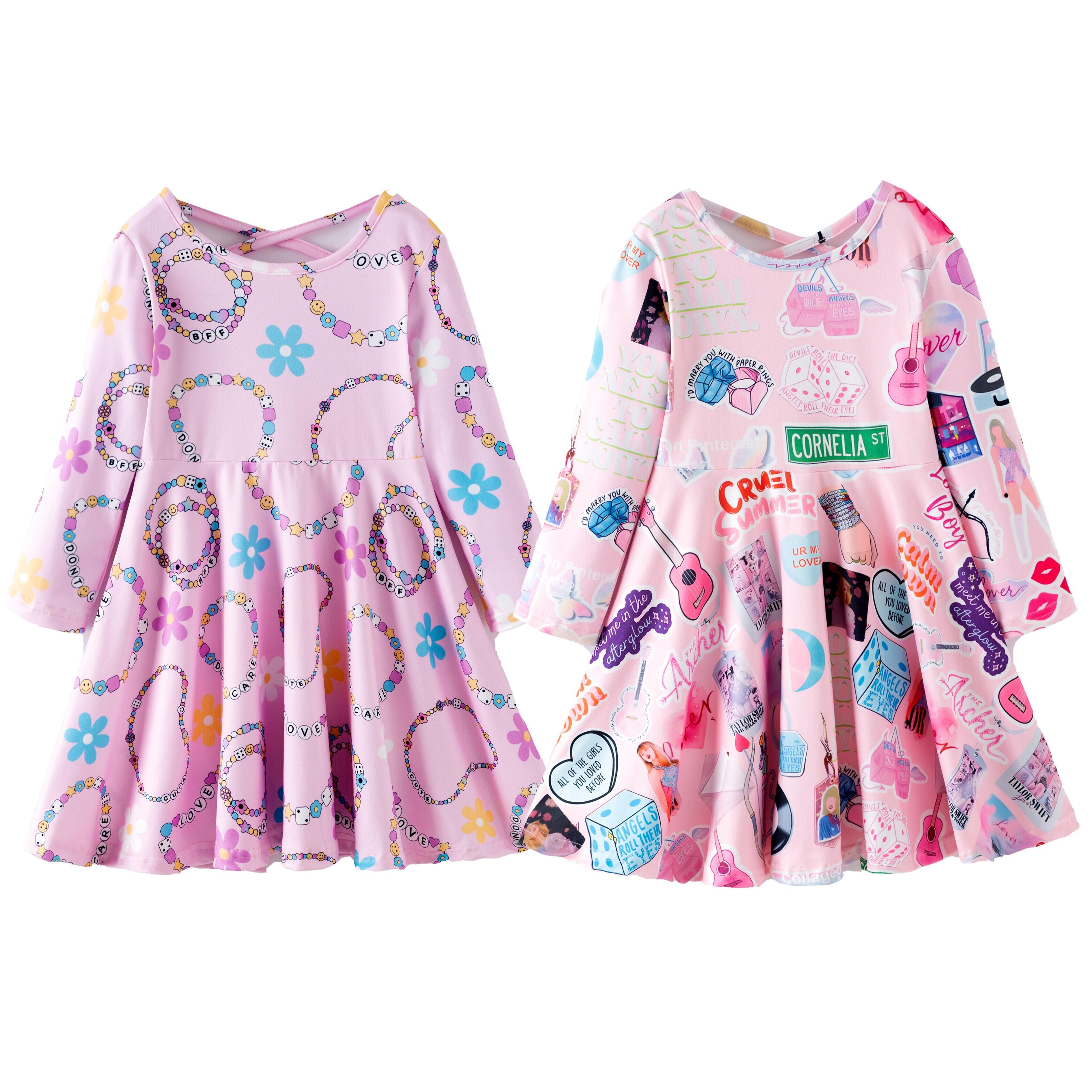 （Pre Order,Prepack Zone）Girls TS Print Dress（Mix Size）