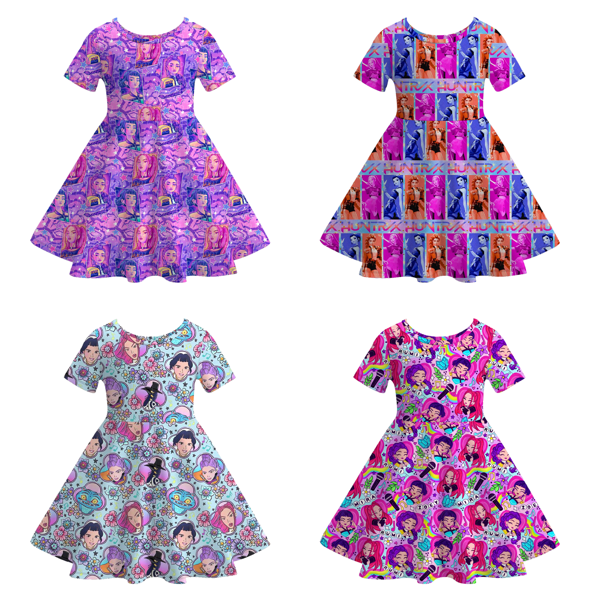 （Pre Order）Girls Movie Character Print Dress