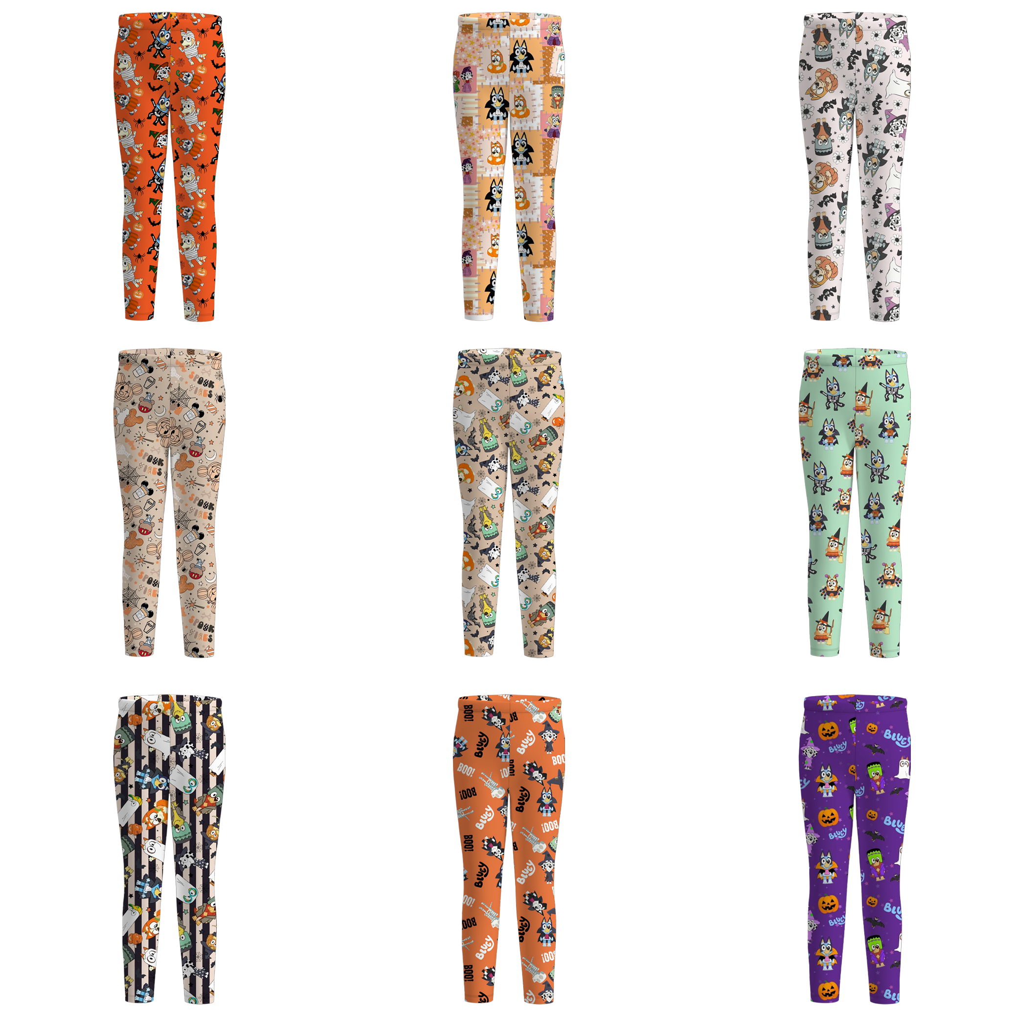 （Pre Order）Girls Cartoon Print Pants