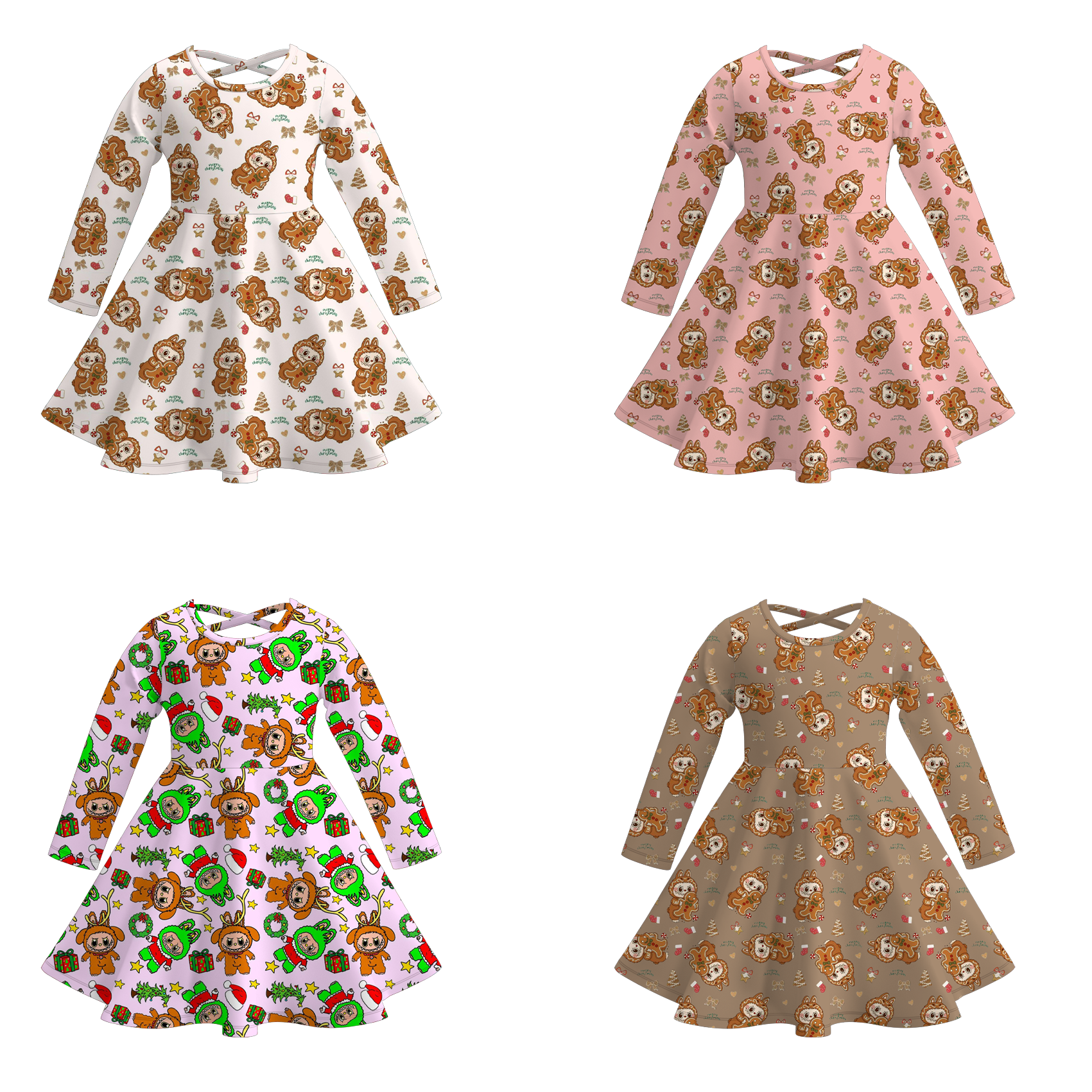 （Pre Order）Girls Fall&Winter LBB Print Dress