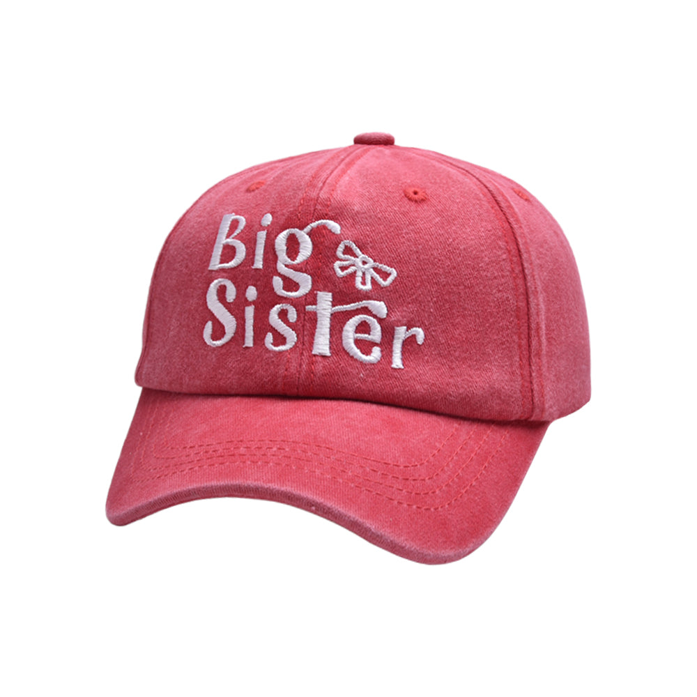 （Pre Order）Girls Big Sister Embroidered Baseball Cap
