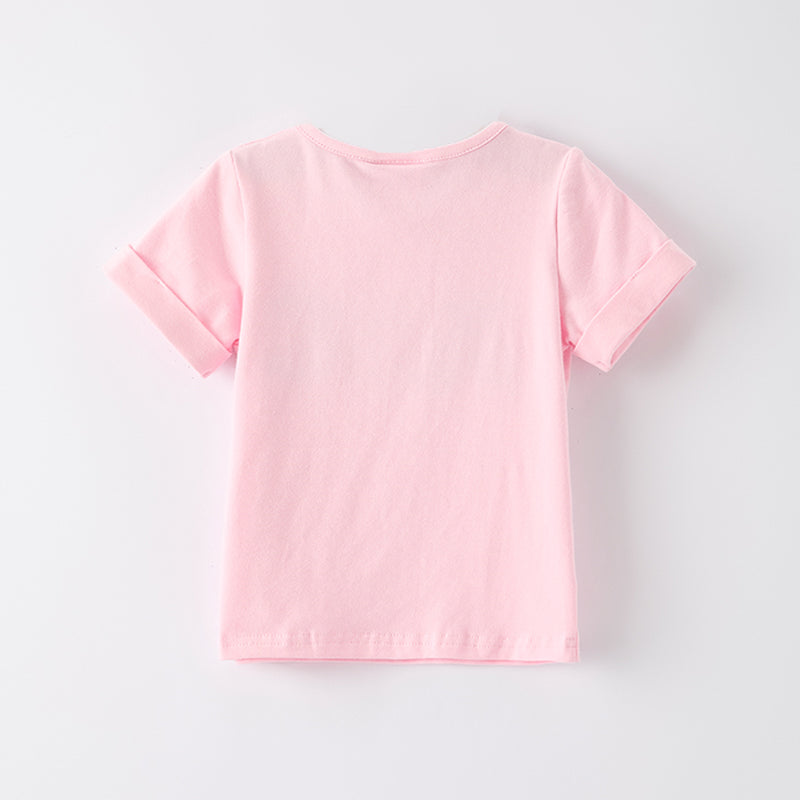 （In Stock）Girls Summer Back To School ABC Chenille Patches Top