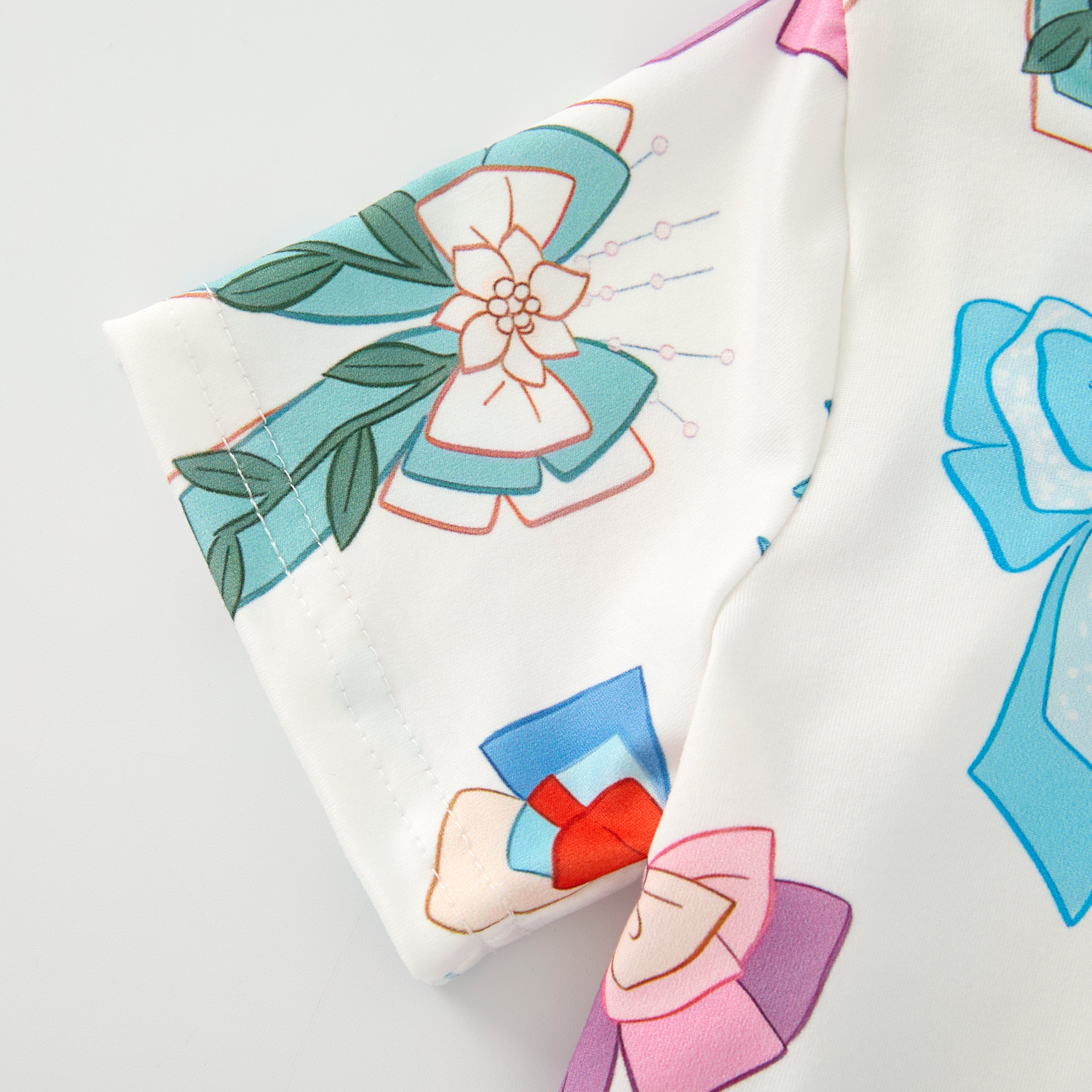 （Pre Order）Girls Spring and Summer Print Skort Set