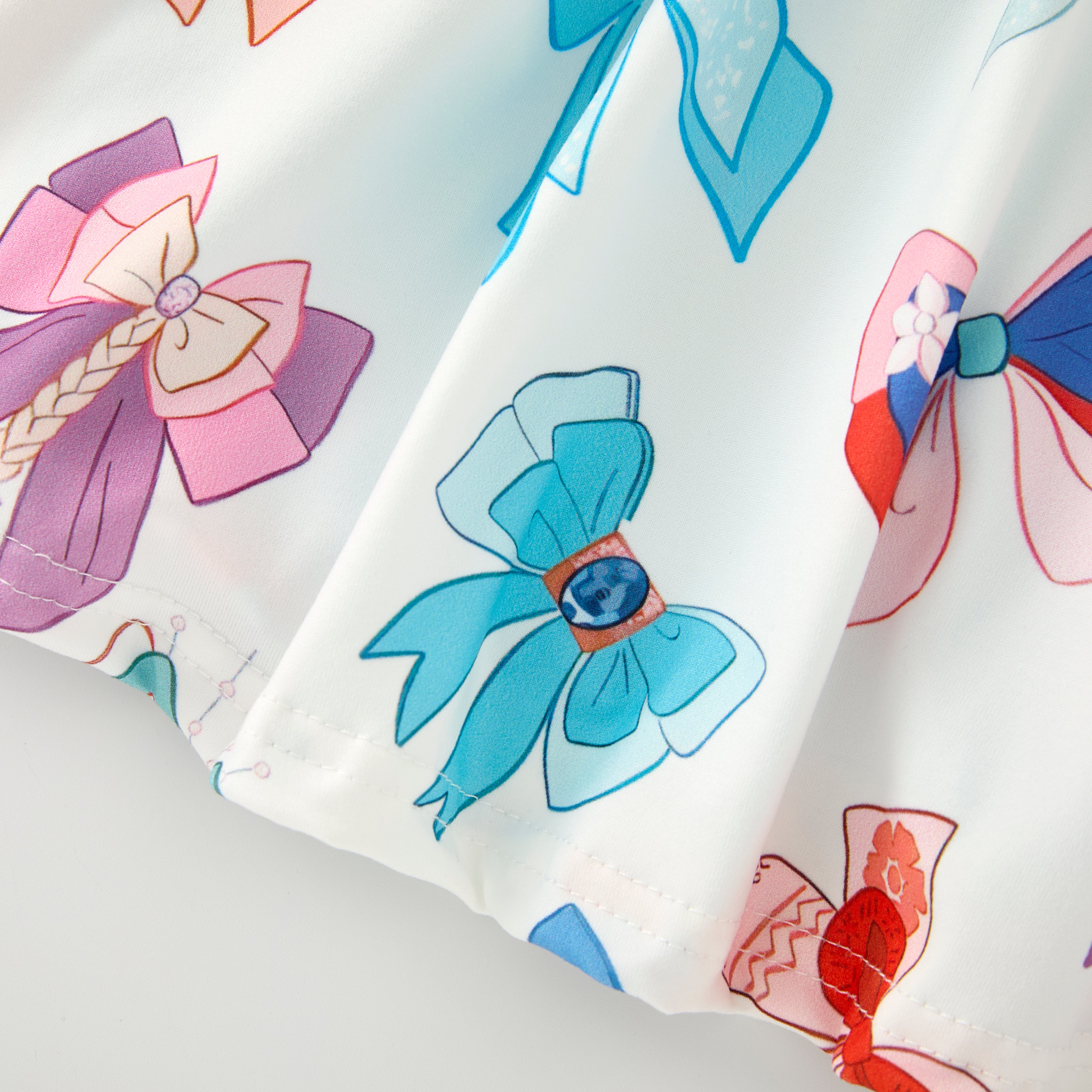 （Pre Order）Girls Spring and Summer Print Skort Set