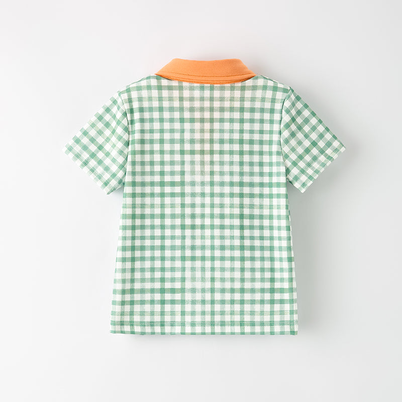 （In Stock）Boys Halloween＆Thanksgiving Pumpkin Applique Top