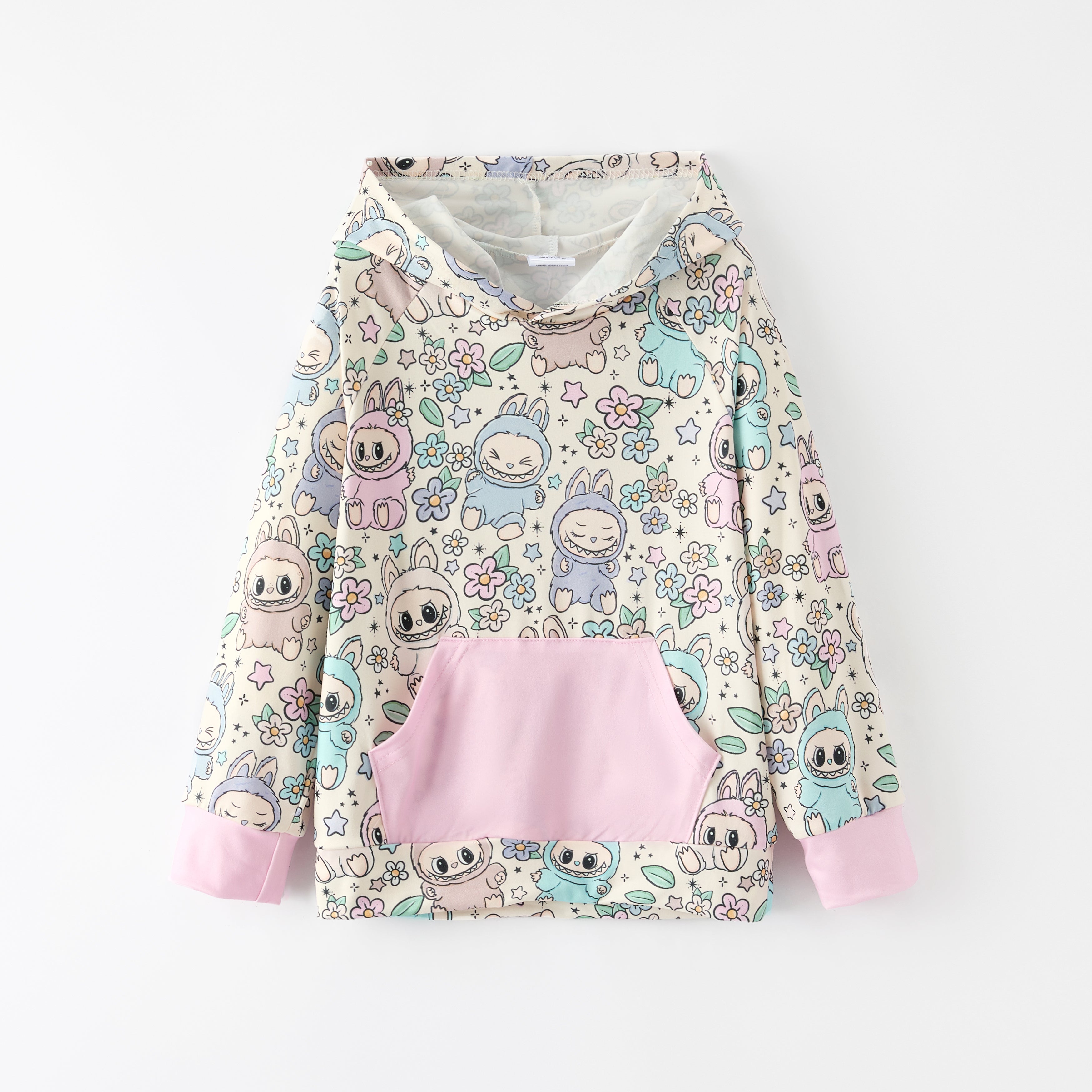 （Pre Order）Girls Summer Cartoon Print Hoodie