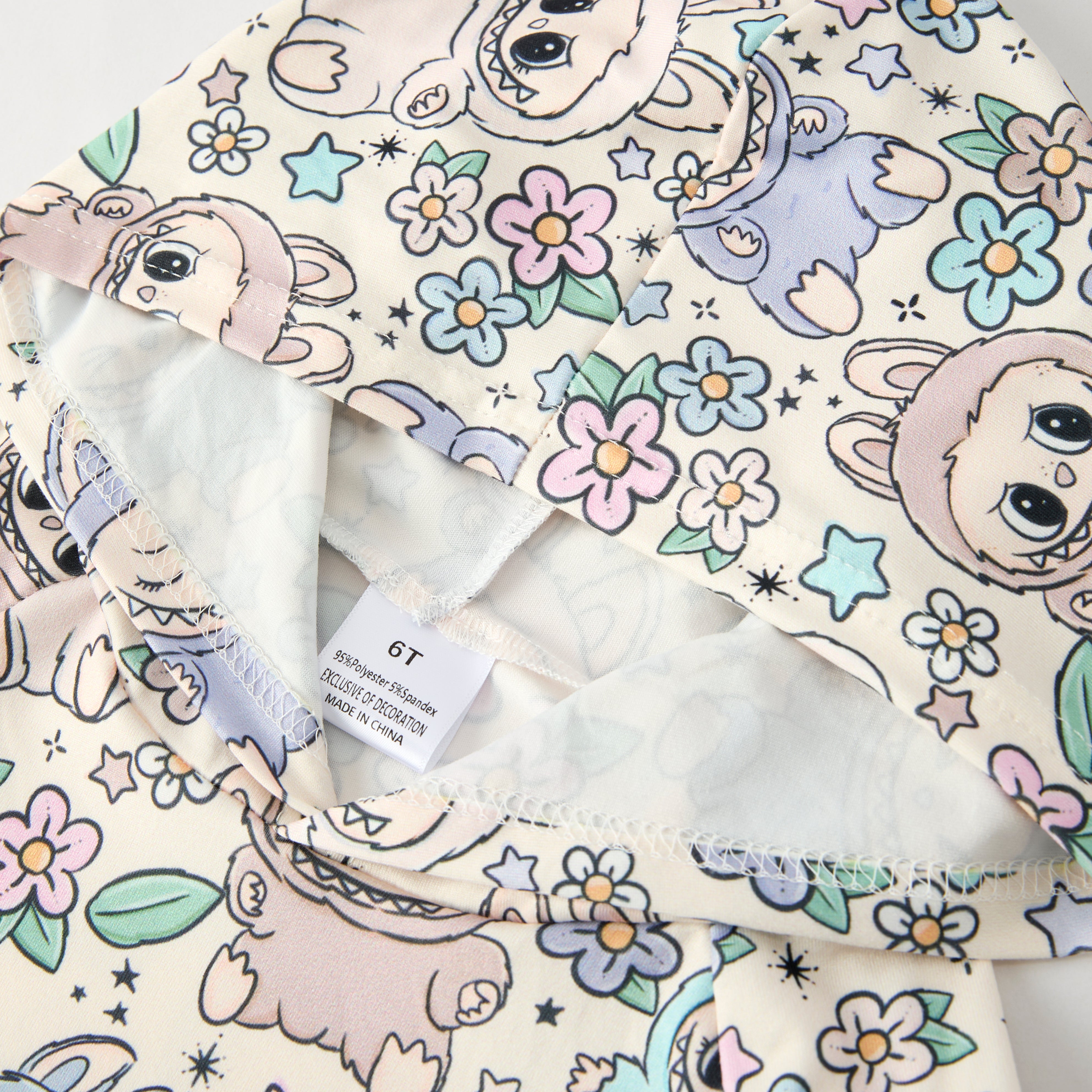 （Pre Order）Girls Summer Cartoon Print Hoodie