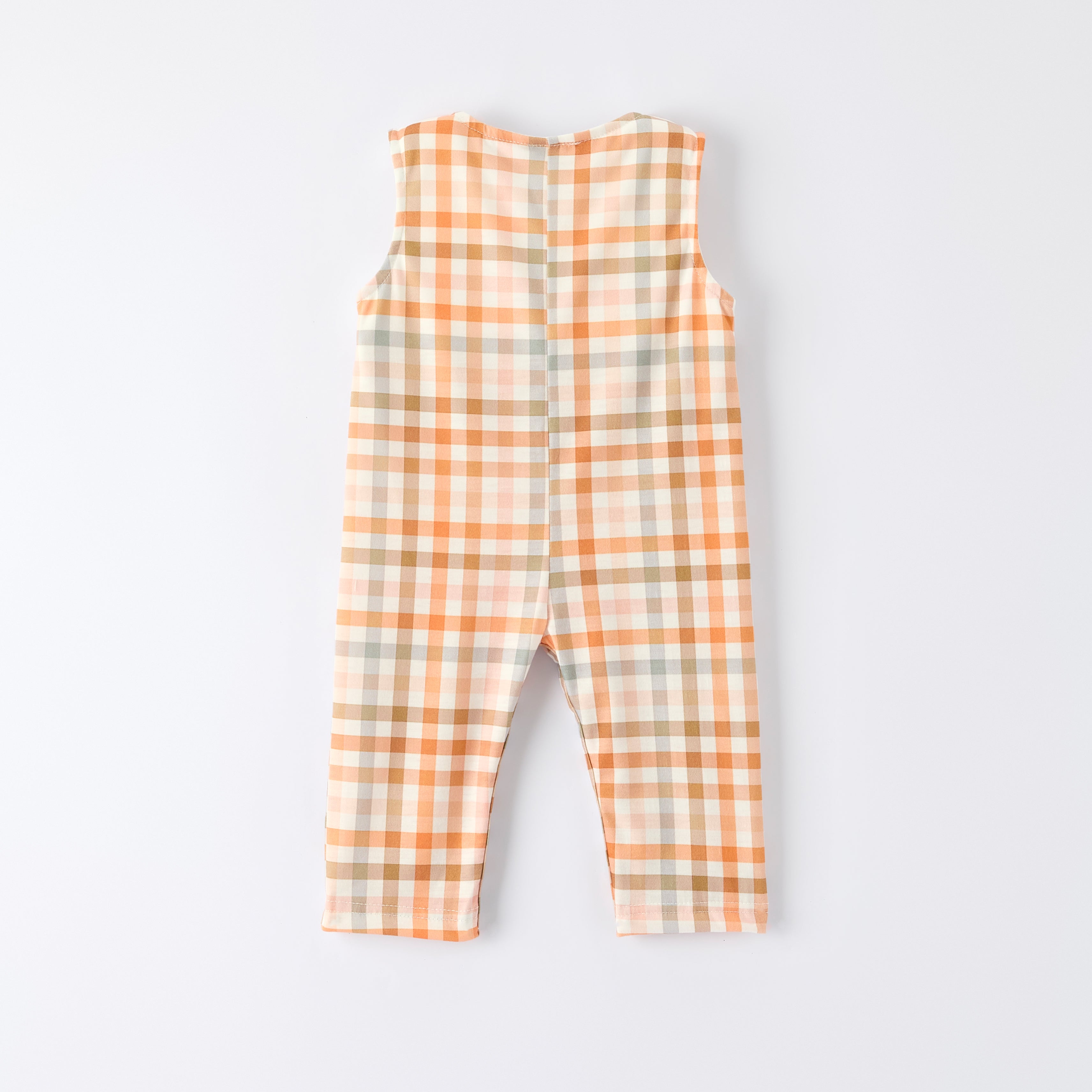 （In Stock）Toddler Boys Thanksgiving Turkey Embroidery Smocked Romper