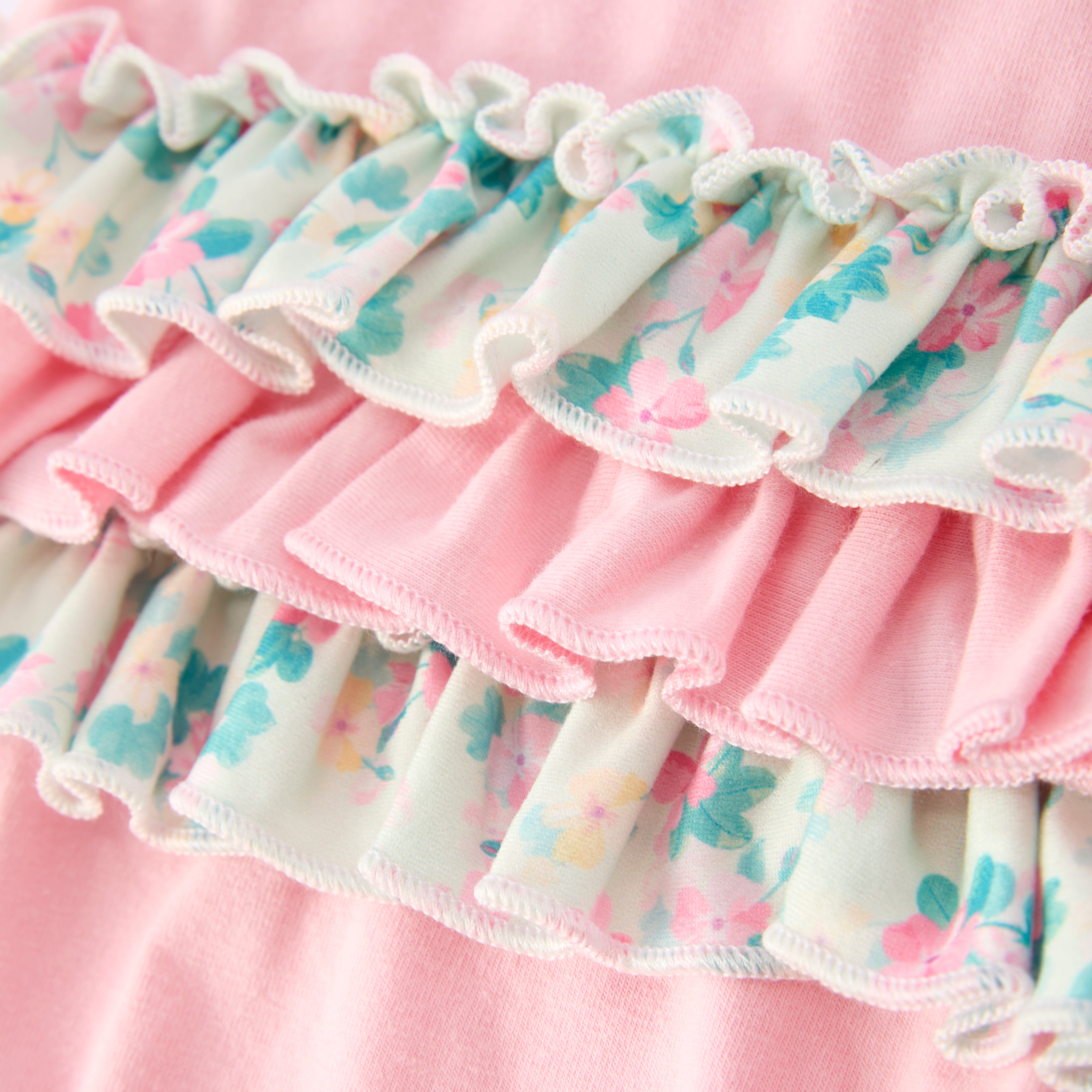 （In Stock）Toddler Girls St. Patrick's Day Shamrock Applique Cotton Romper