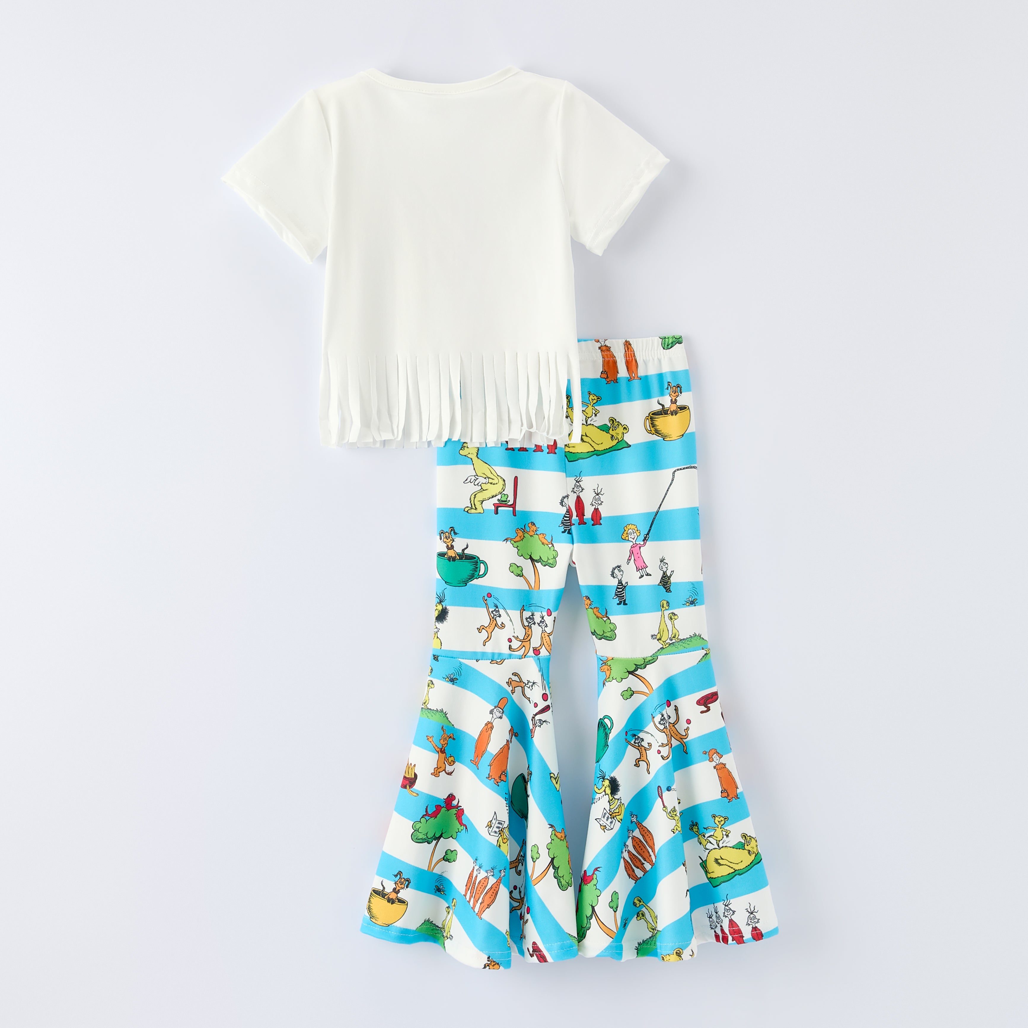 （In Stock）Girls DR SEUSS Print Outfit Set