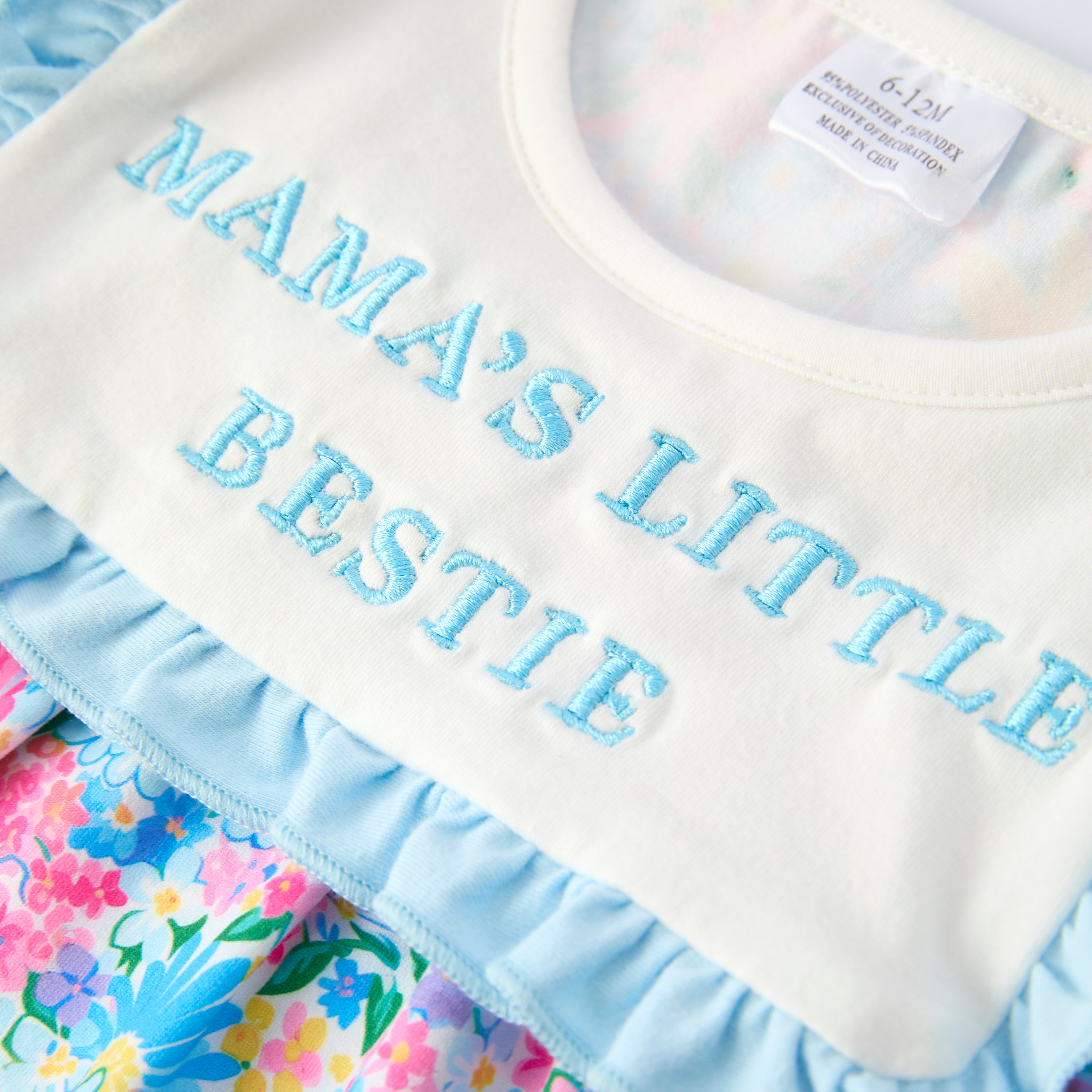 （In Stock）Siblings Mother's Day Embroidery Smocked Dress,Set&Romper