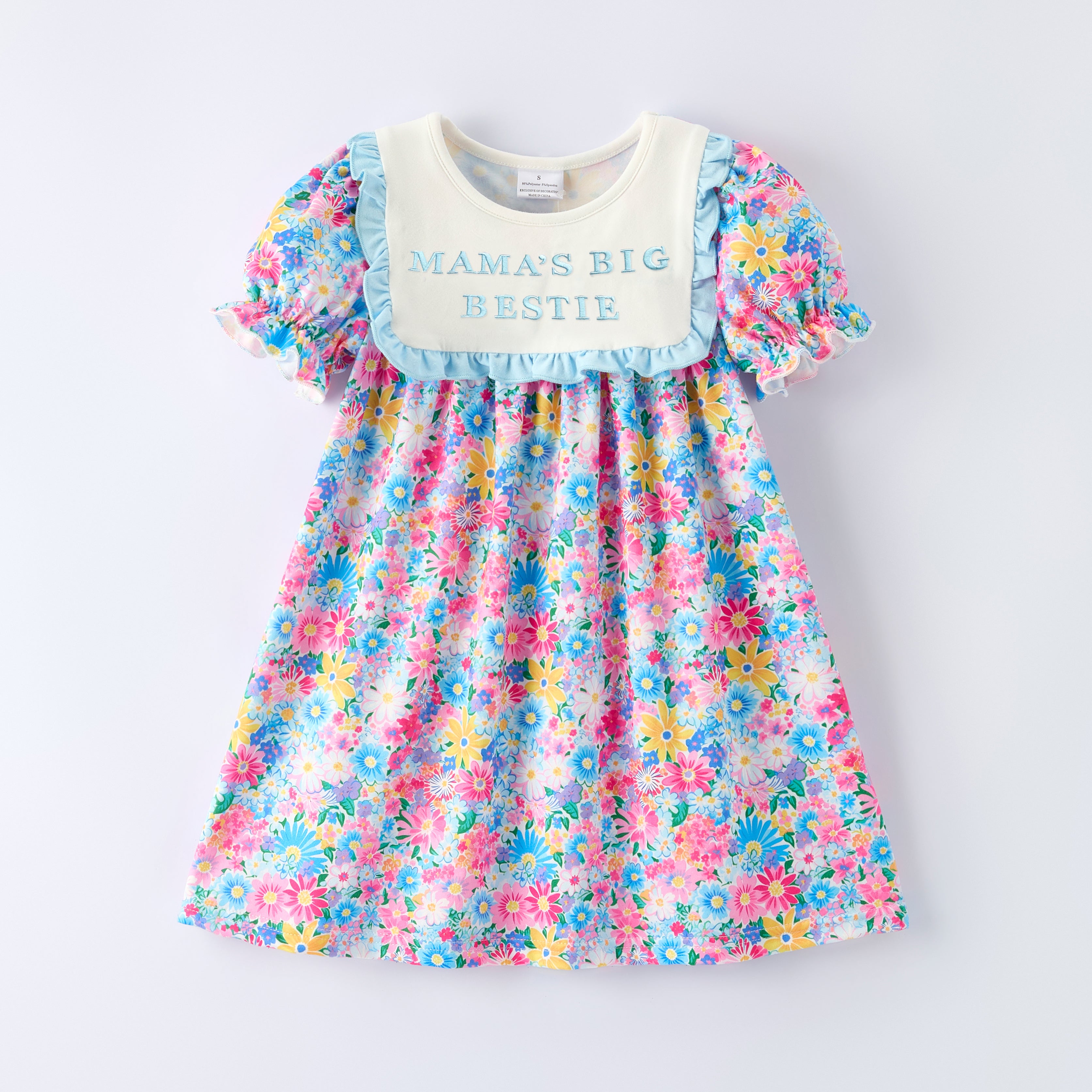 （In Stock）Siblings Mother's Day Embroidery Smocked Dress,Set&Romper
