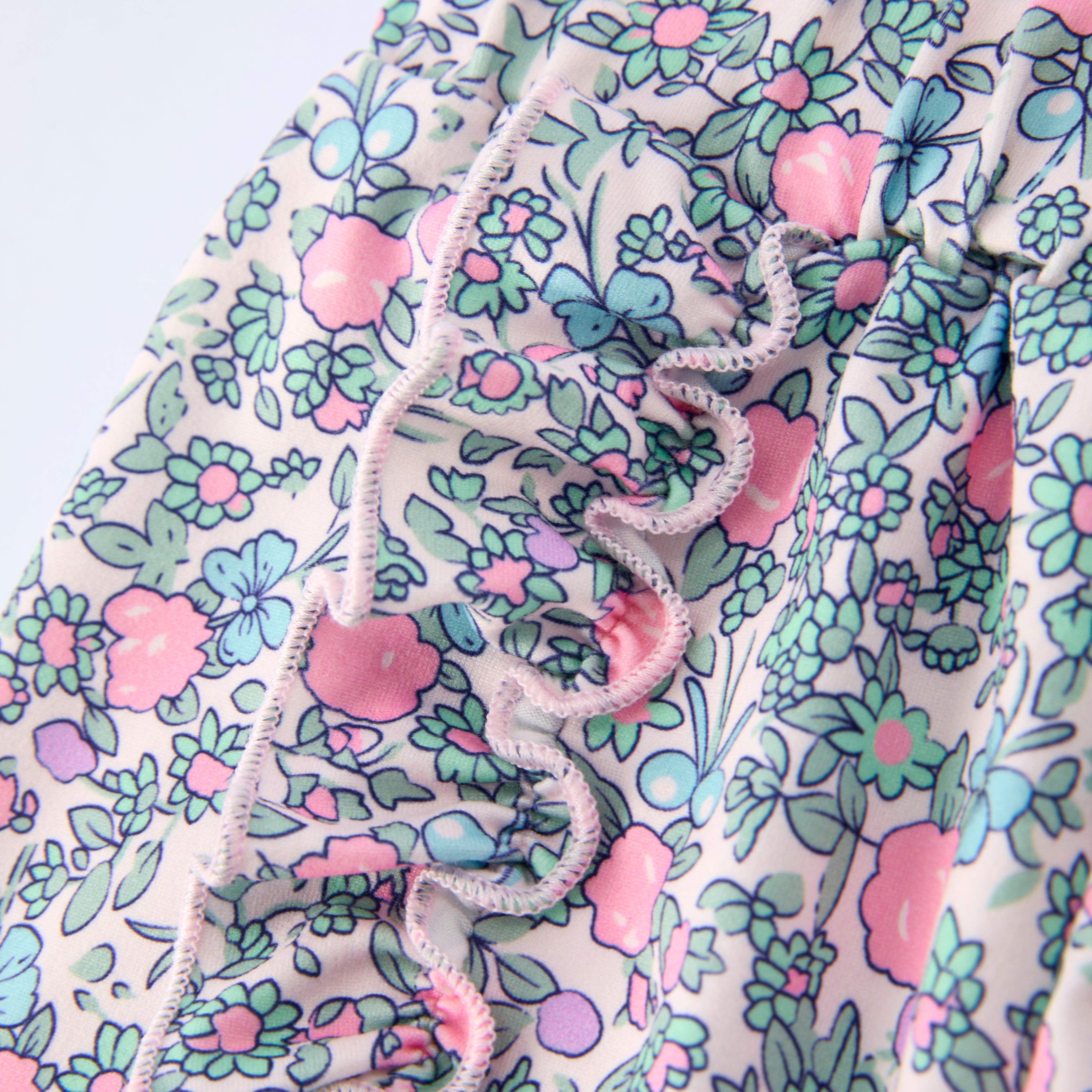 （In Stock）Girls Easter Bunny Applique Shorts Set