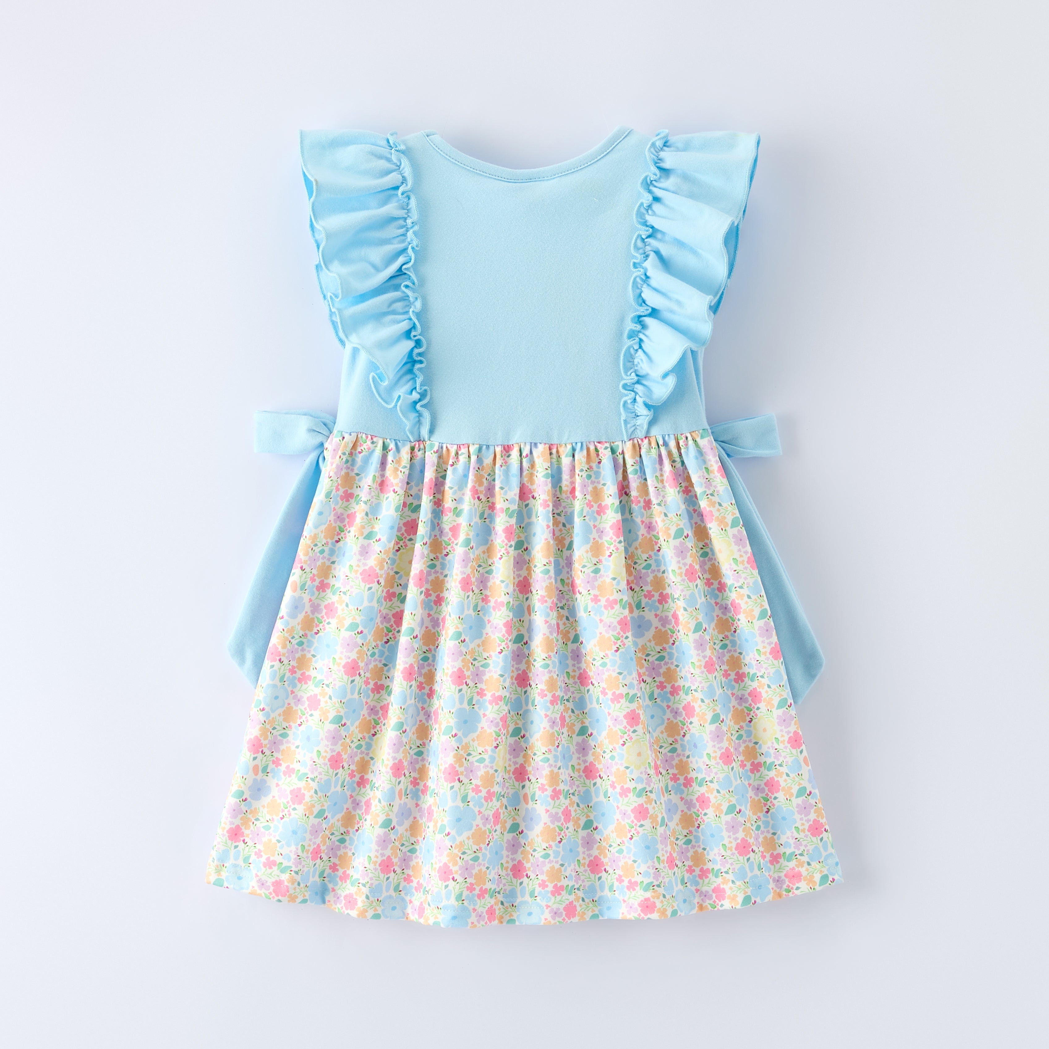 （In Stock）Siblings Easter Cross Applique Dress,Top&Romper