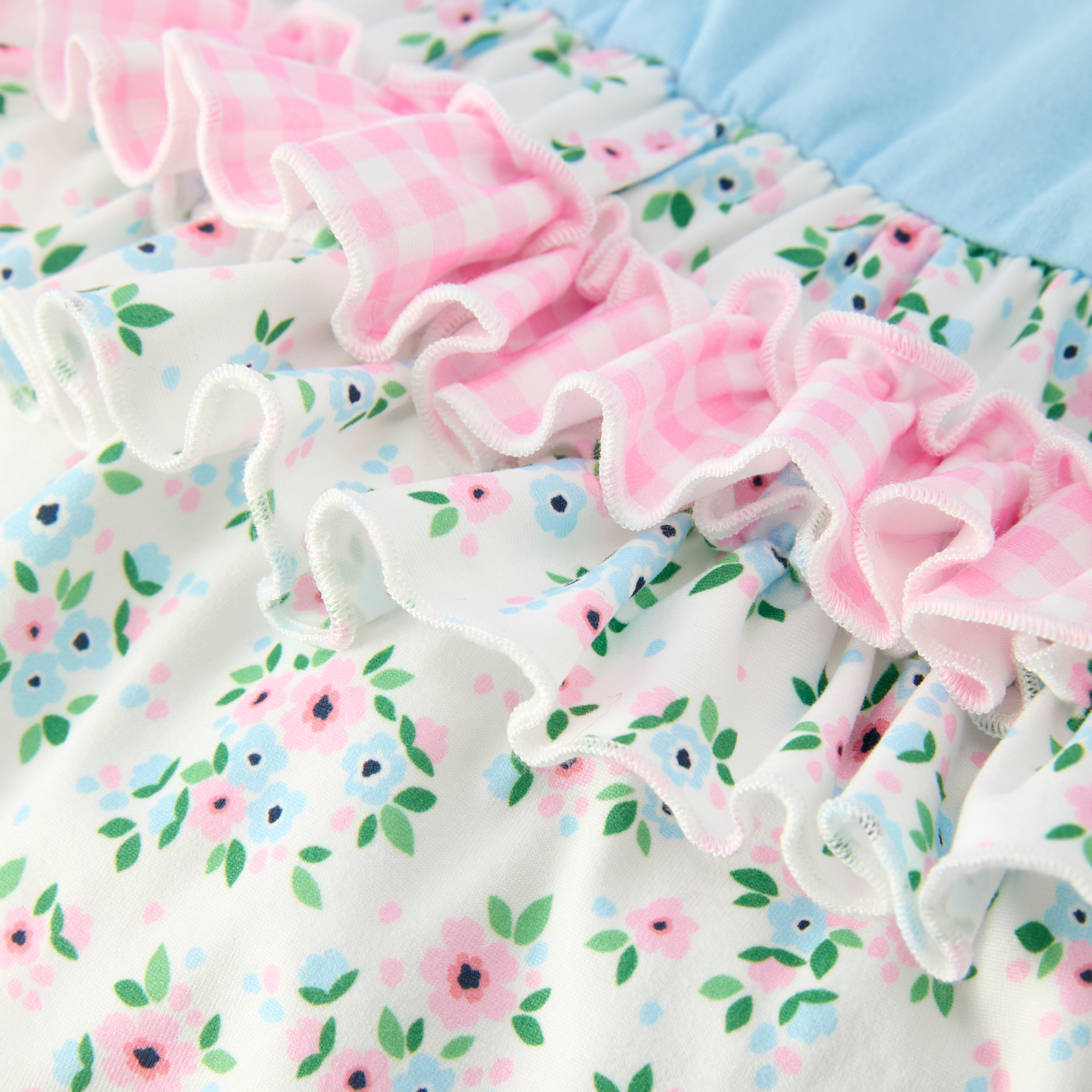 （In Stock）Toddler Girls Easter Applique Ruffle Romper