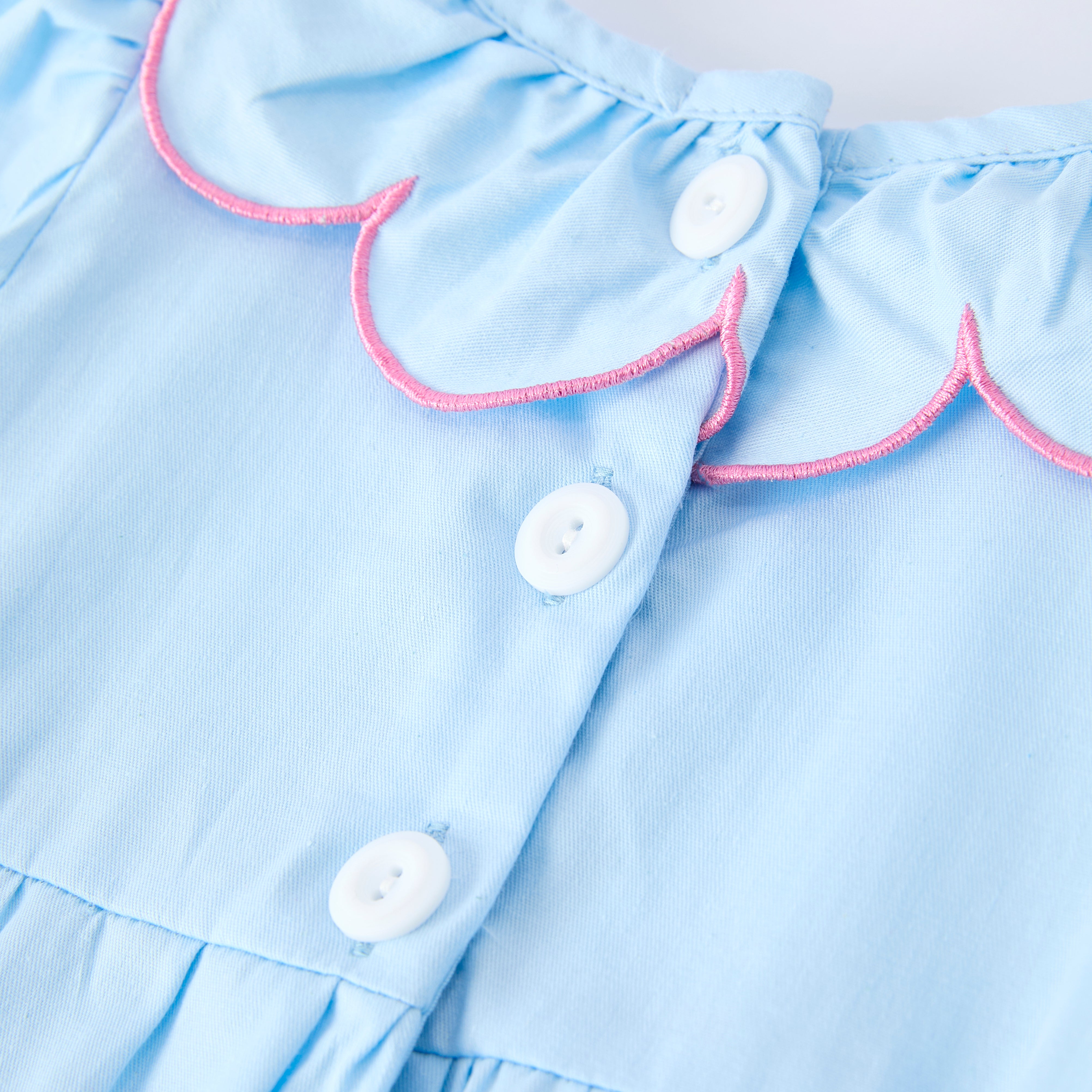 （In Stock）Sisters Valentine's Day Bow Embroidery Smocked Dress&Romper