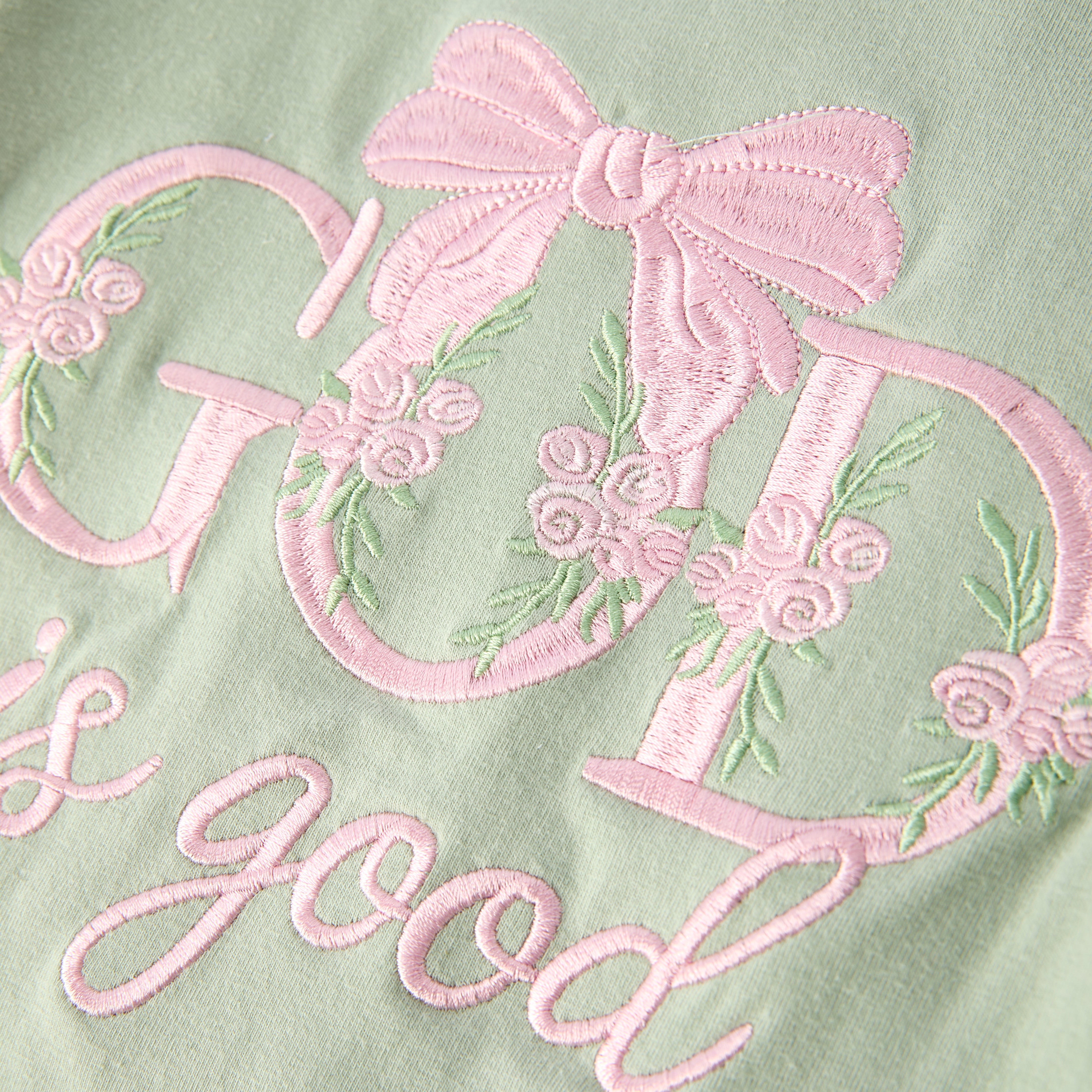 （In Stock）Sisters GOD IS GOOD Embroidery Shorts Set&Romper