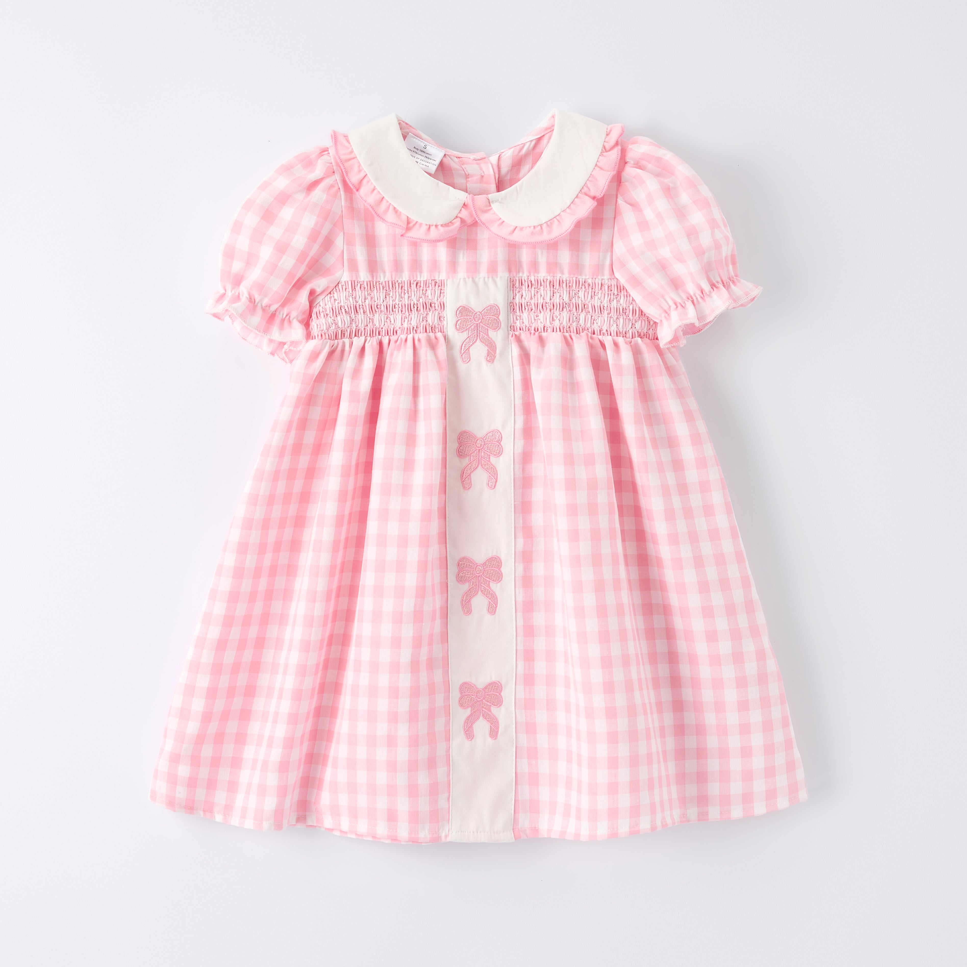 （In Stock）Sisters Spring&Summer Bow Embroidery Dress&Romper