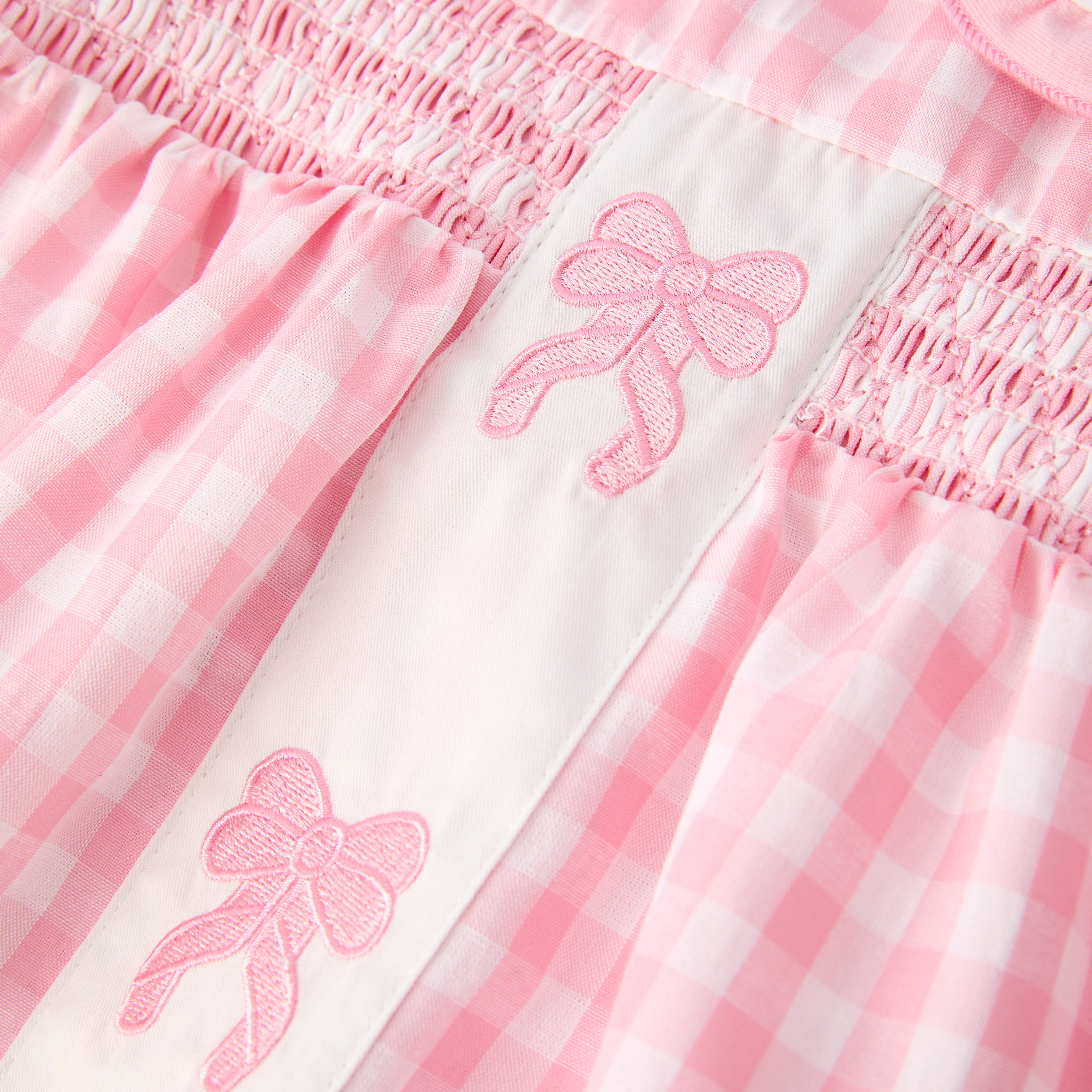 （In Stock）Sisters Spring&Summer Bow Embroidery Dress&Romper