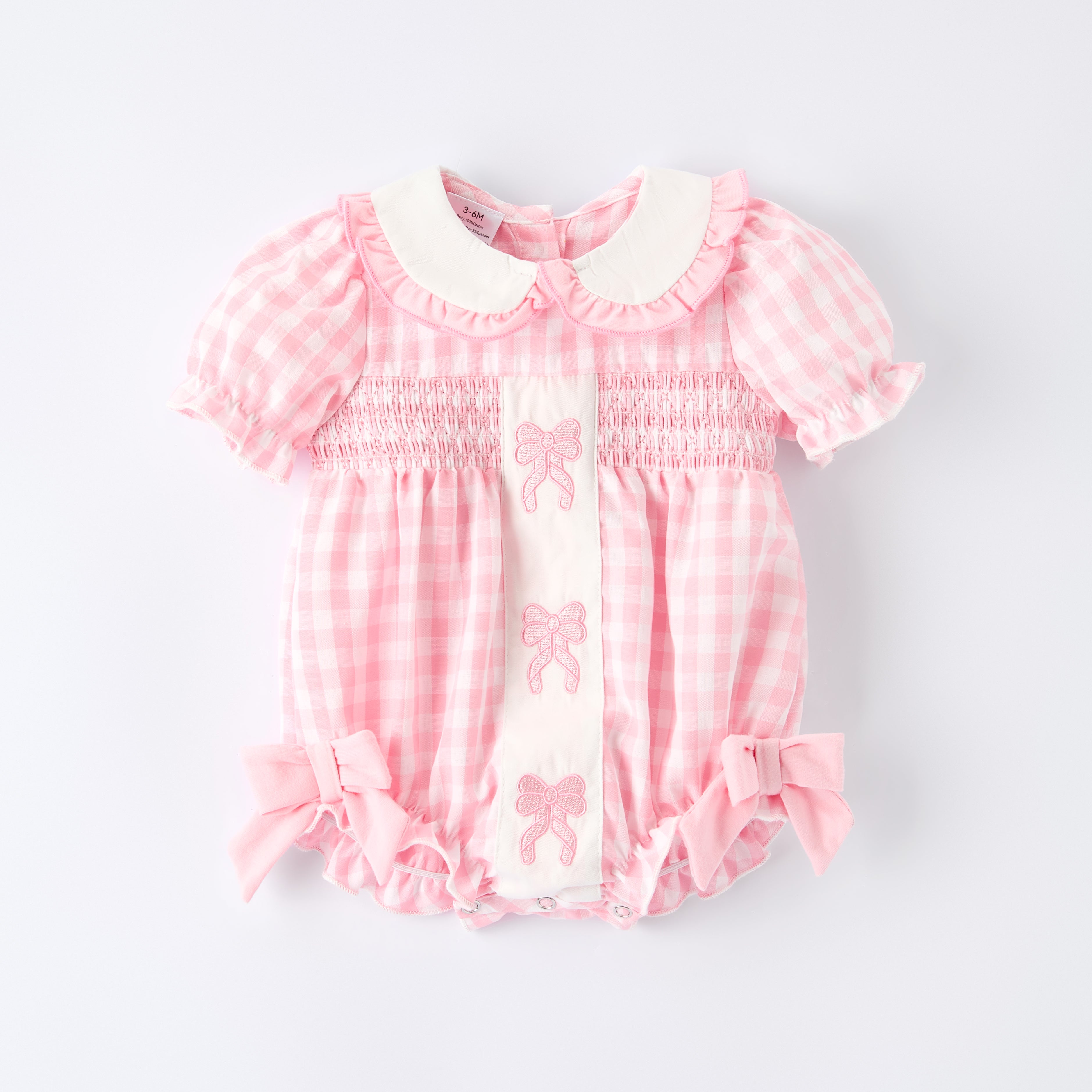 （In Stock）Sisters Spring&Summer Bow Embroidery Dress&Romper