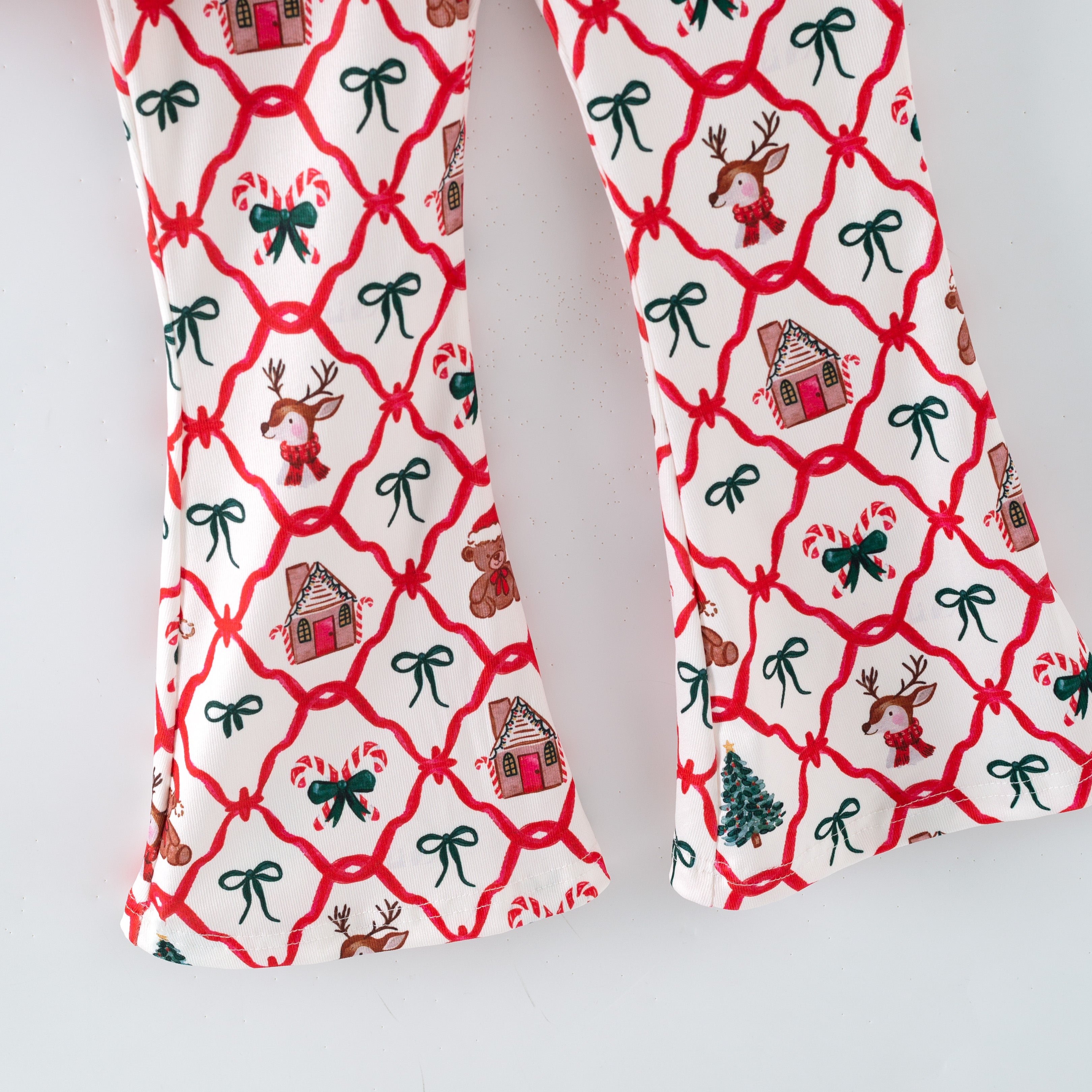 （Pre Order,Prepack Zone）Girls Christmas Print Set（Mix Size）