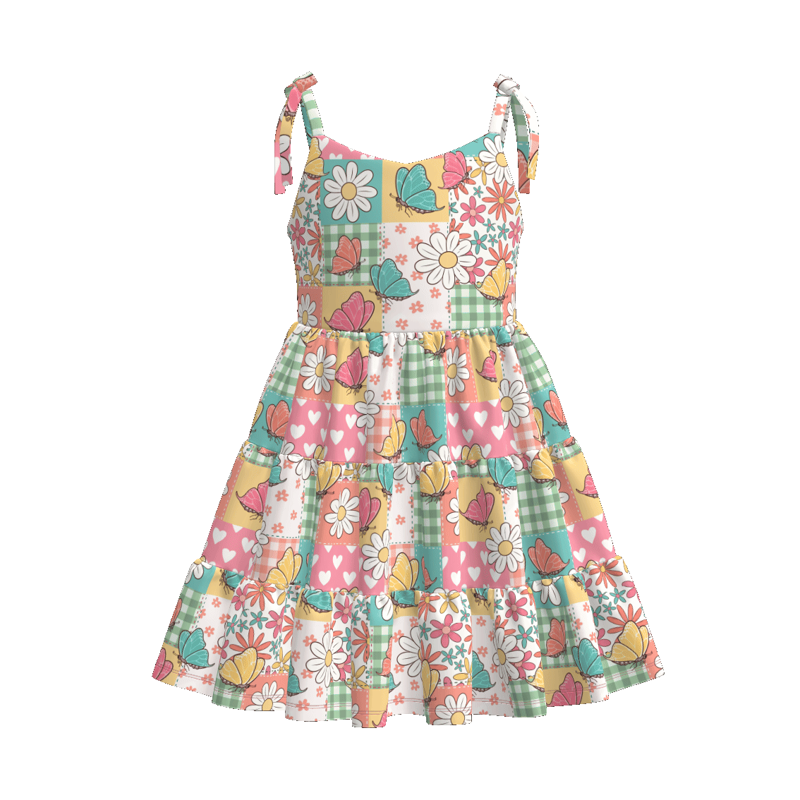 （Pre Order）Mommy and Me Spring＆Summer Floral Print Slip Dress
