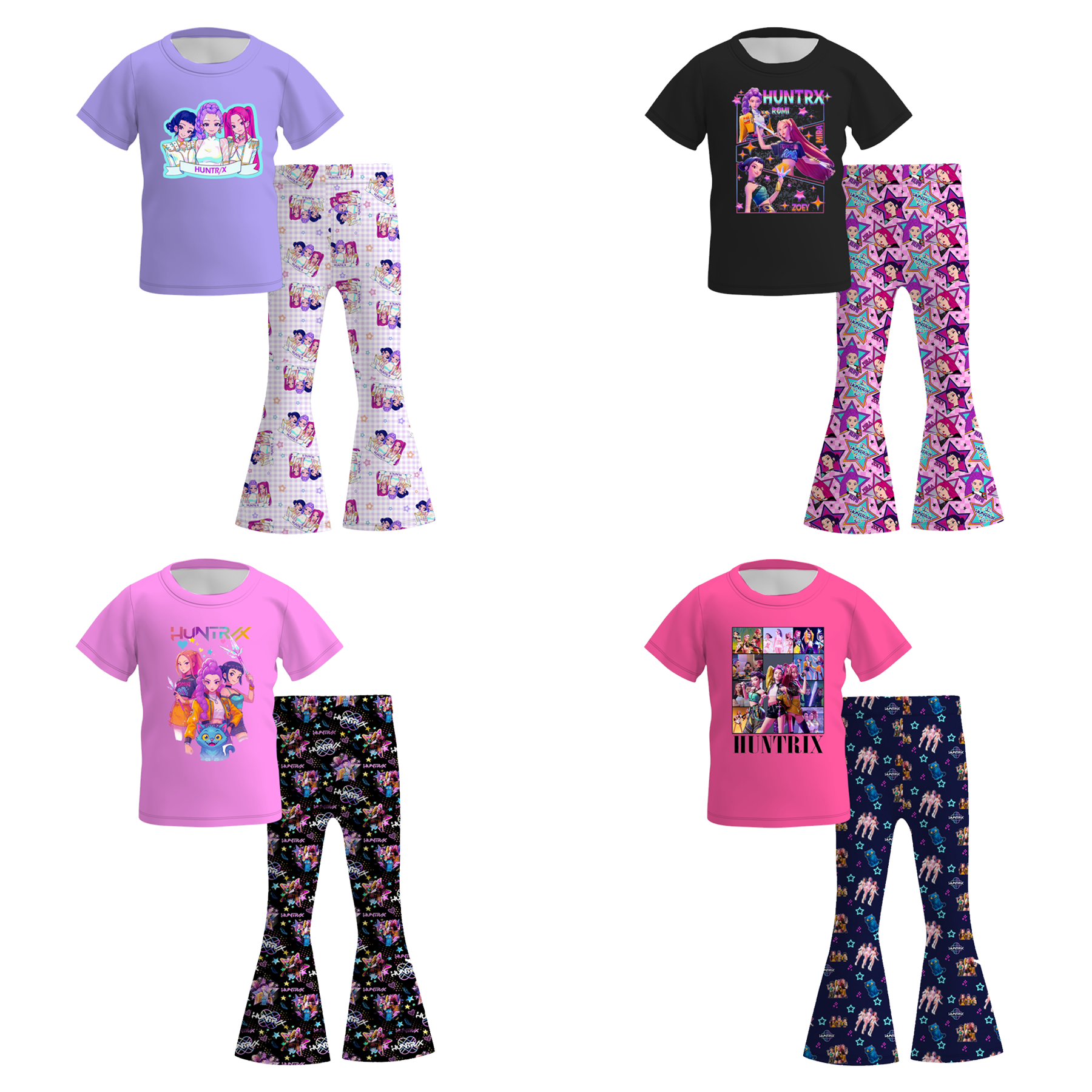 （Pre Order）Girls Movie Character Print Outfit Set