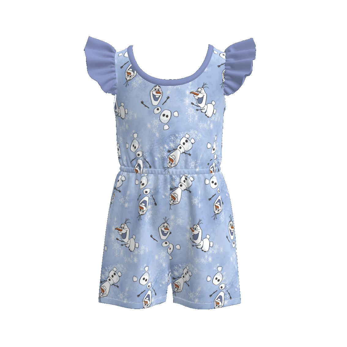 （Pre Order）Girls Spring and Summer Cartoon Print Jumpsuit