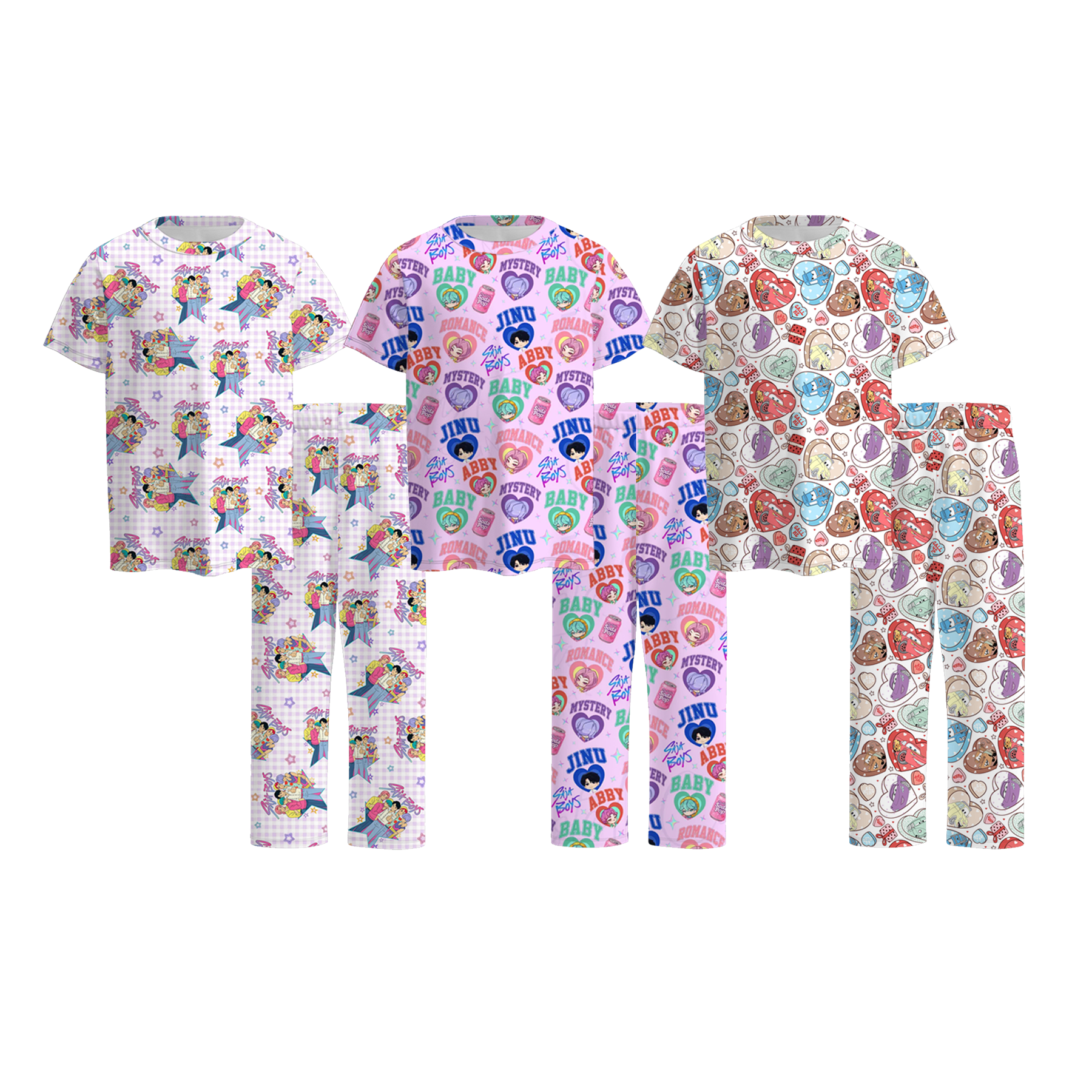 （Pre Order）Boys Spring&Summer Movie Character Print Outfit Set